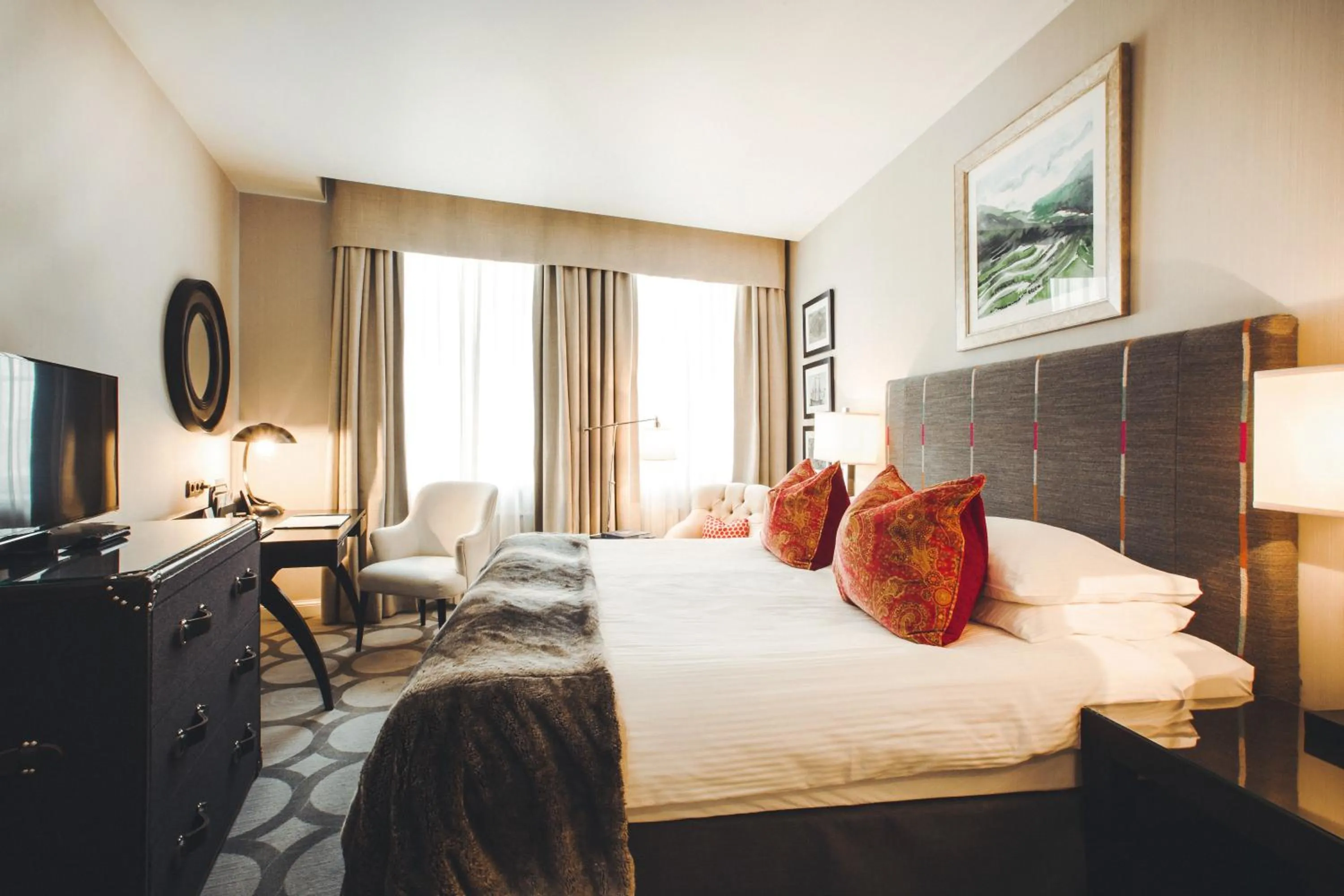 Bed in Grand Palace Hotel - Small Luxury Hotels of the World