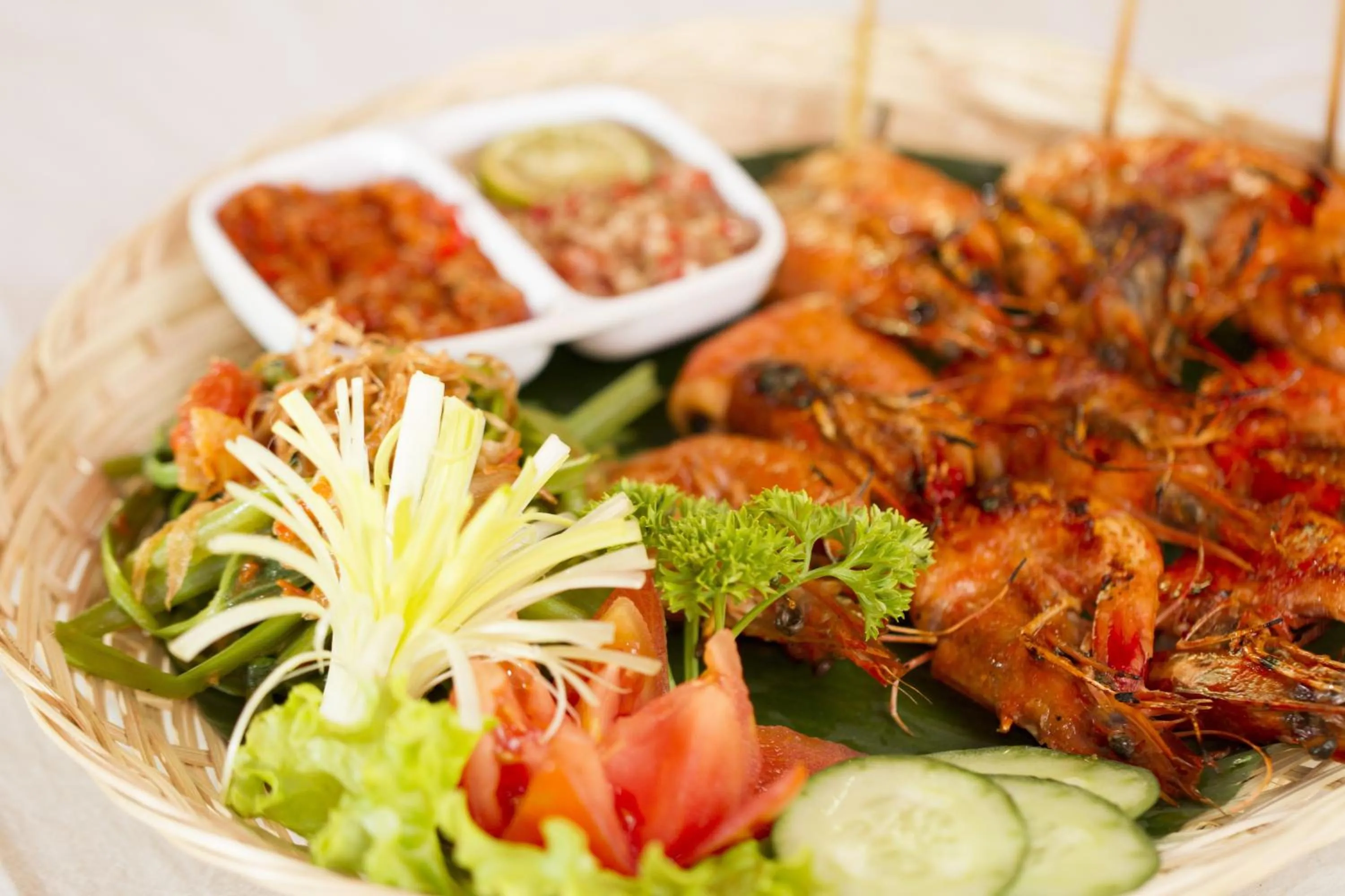 Food close-up in Seminyak Paradiso Hotel