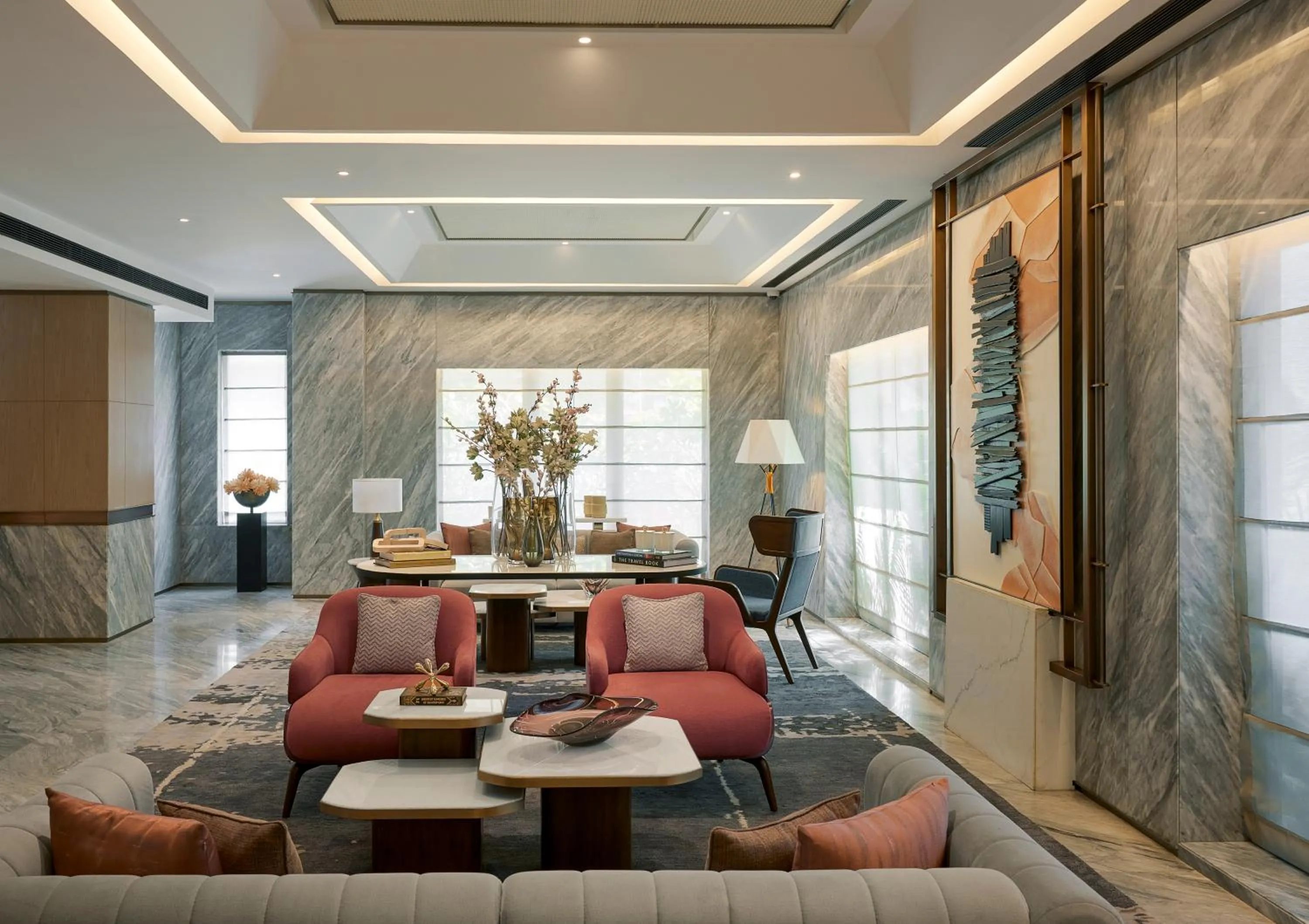 Seating area in Astoria Hotel