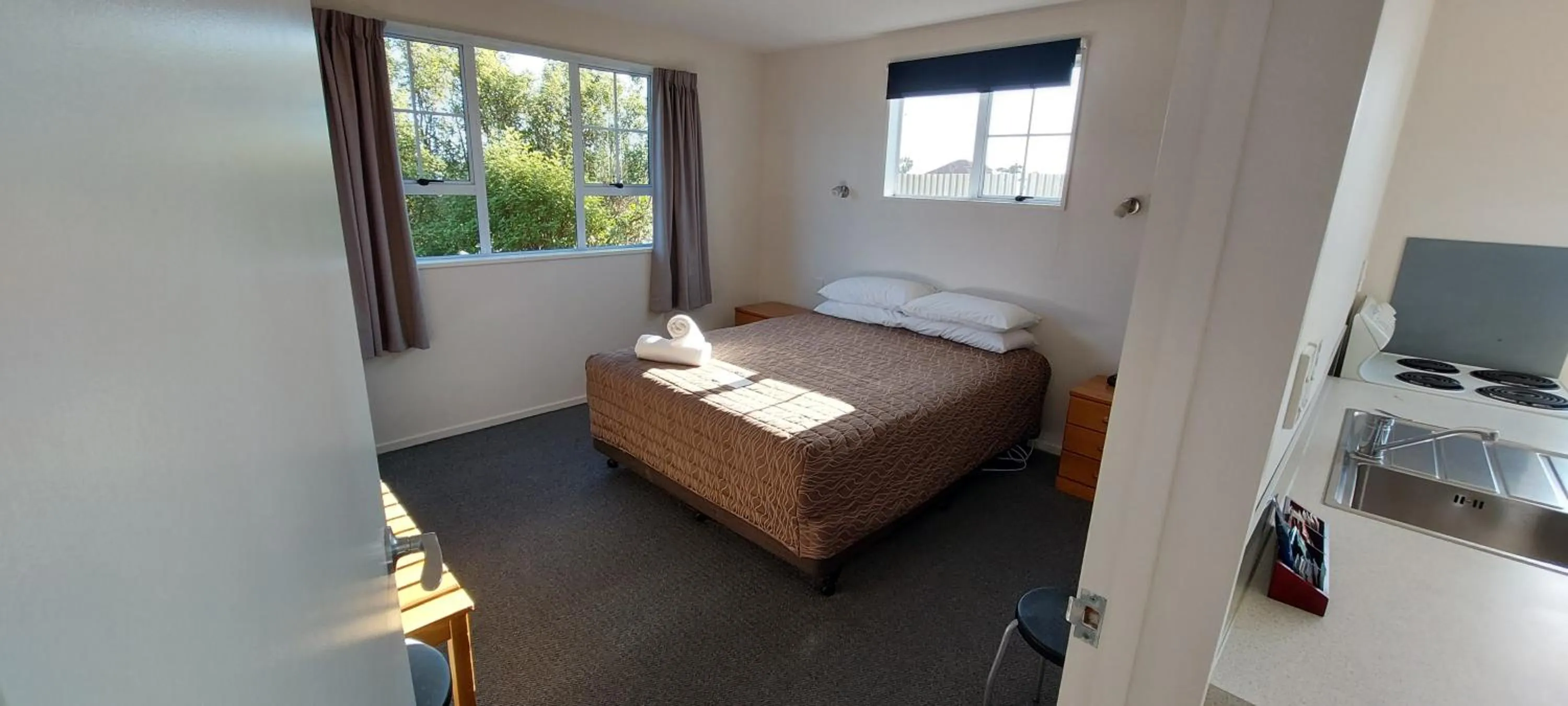 Bedroom, Bed in Fitzherbert Court Motel