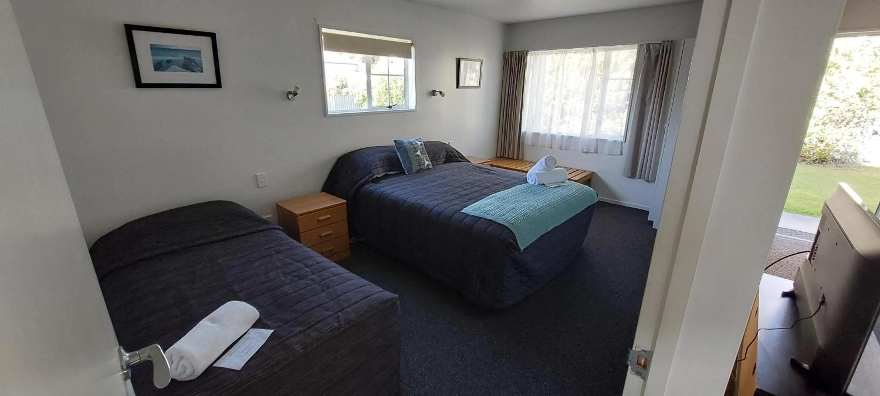 Bed in Fitzherbert Court Motel