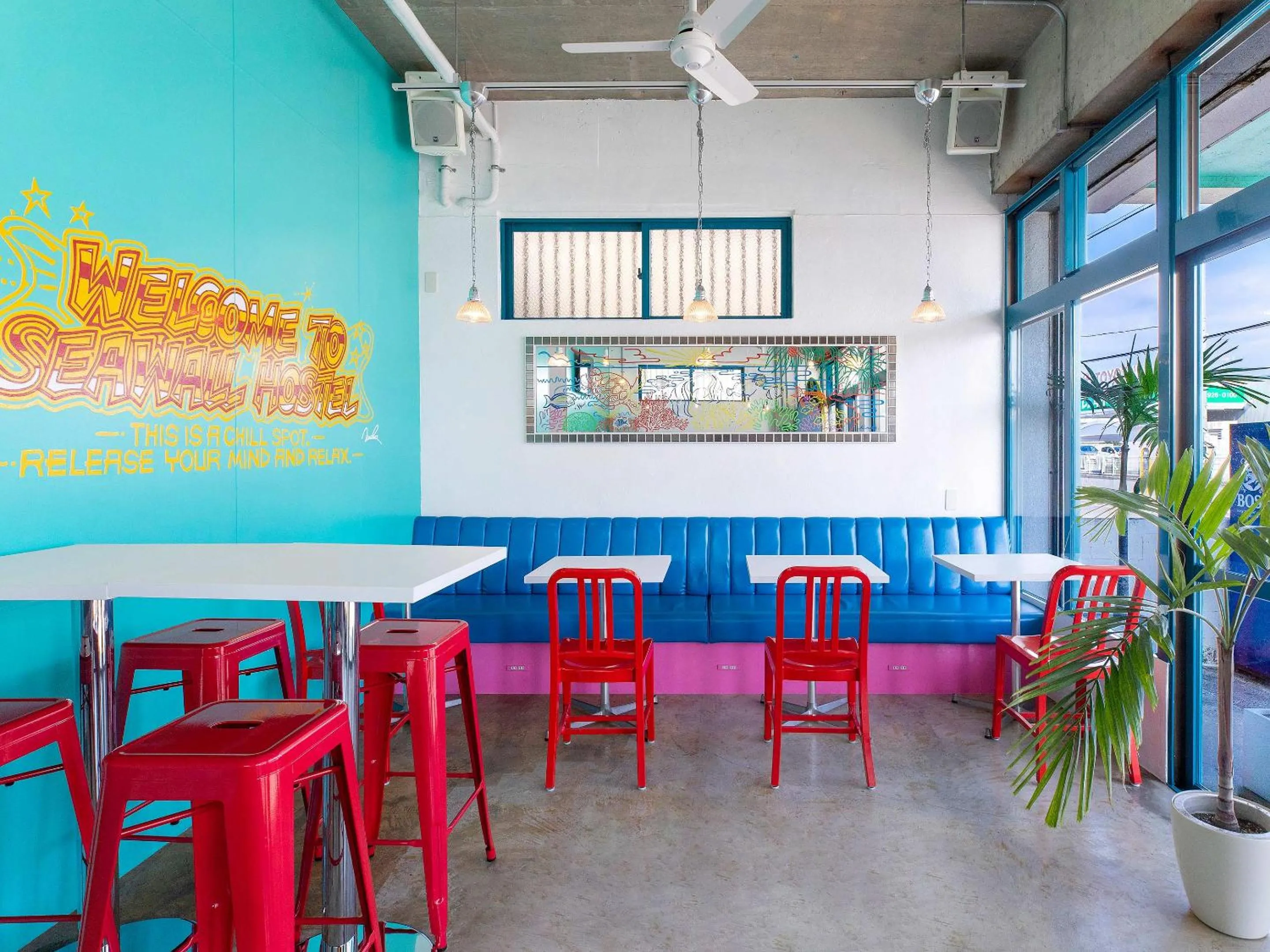 Lounge or bar in Seawall Hostel