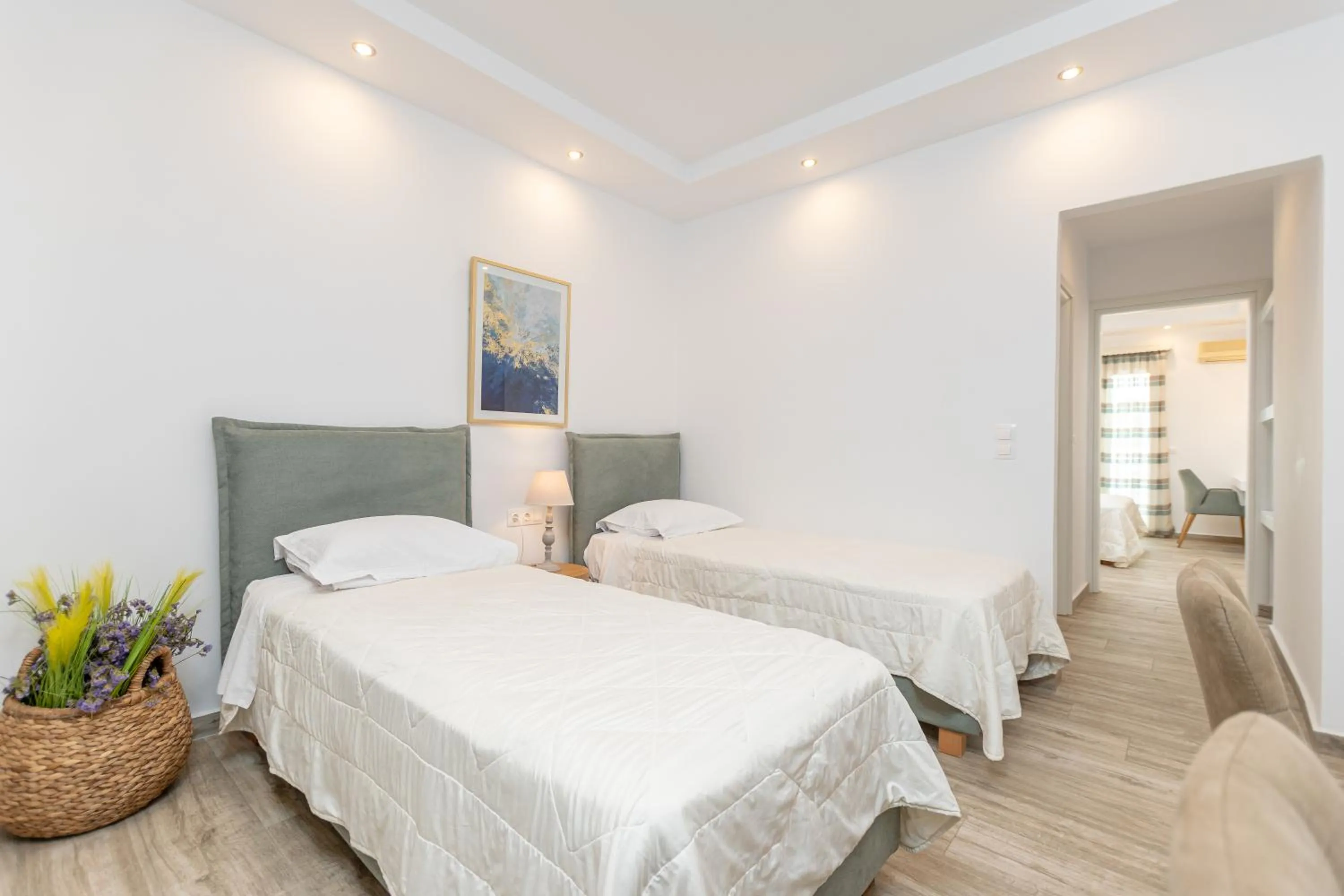 Bed in Sun Beach Hotel