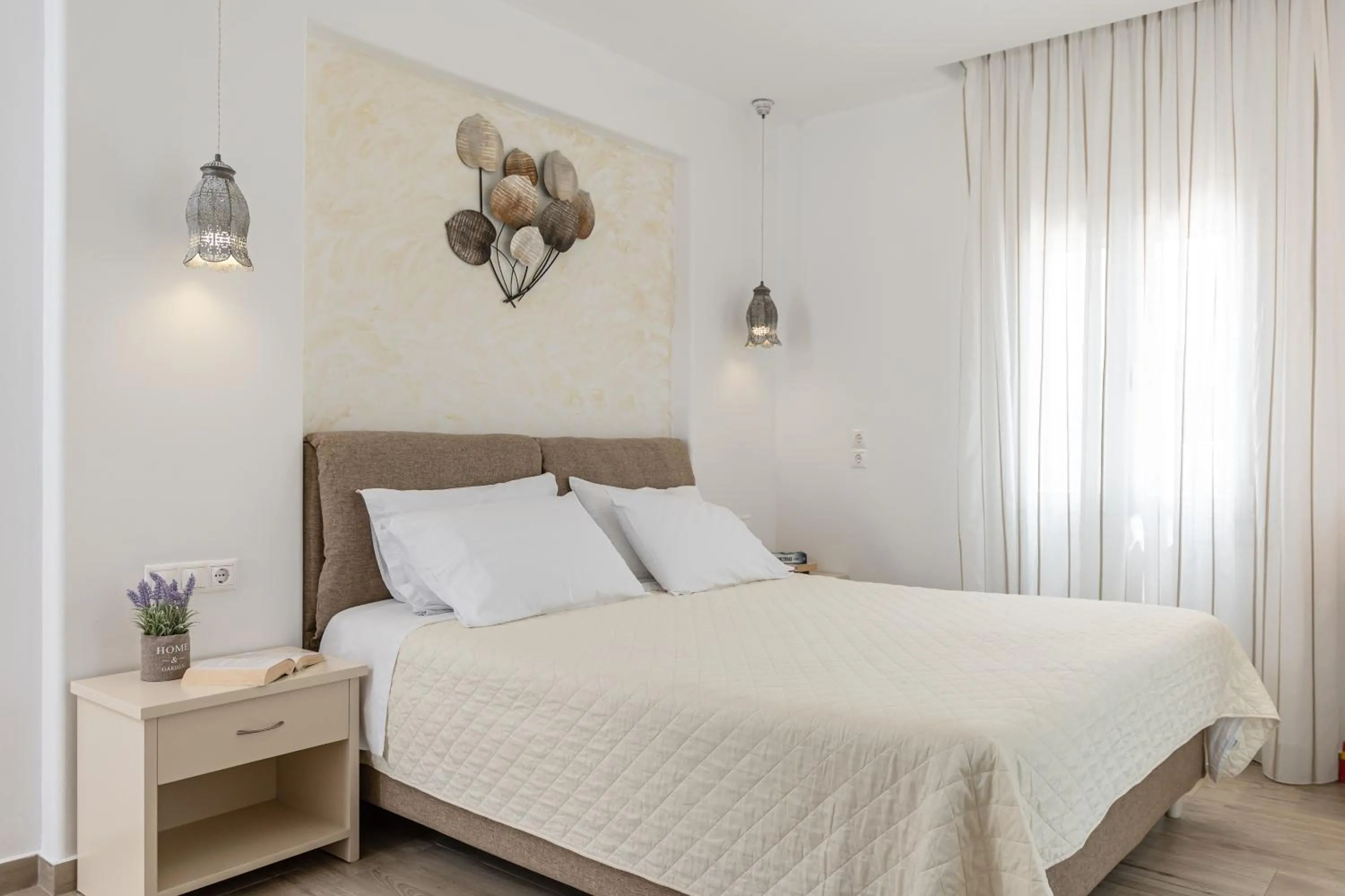 Bed in Sun Beach Hotel