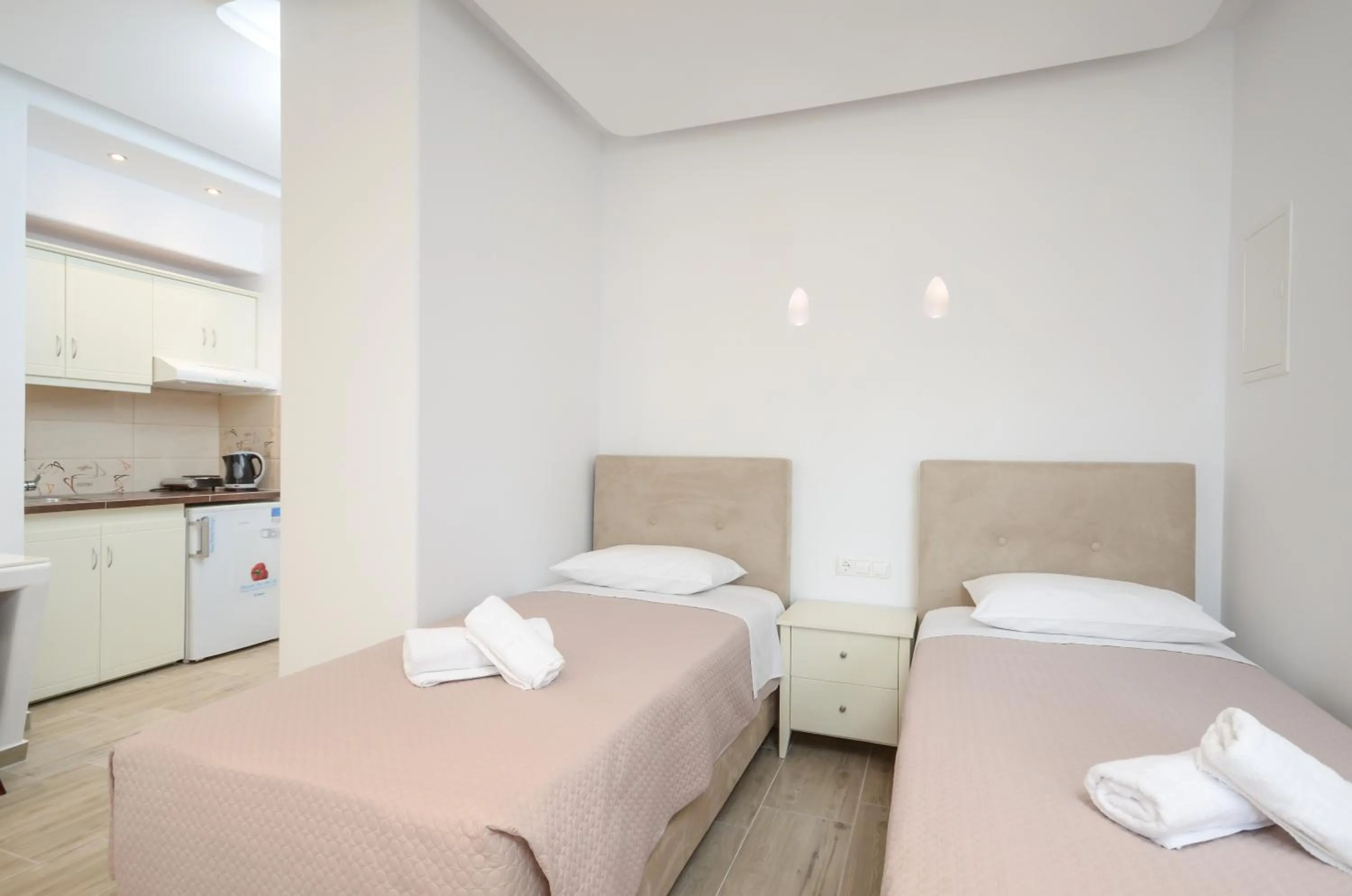 Bed in Sun Beach Hotel