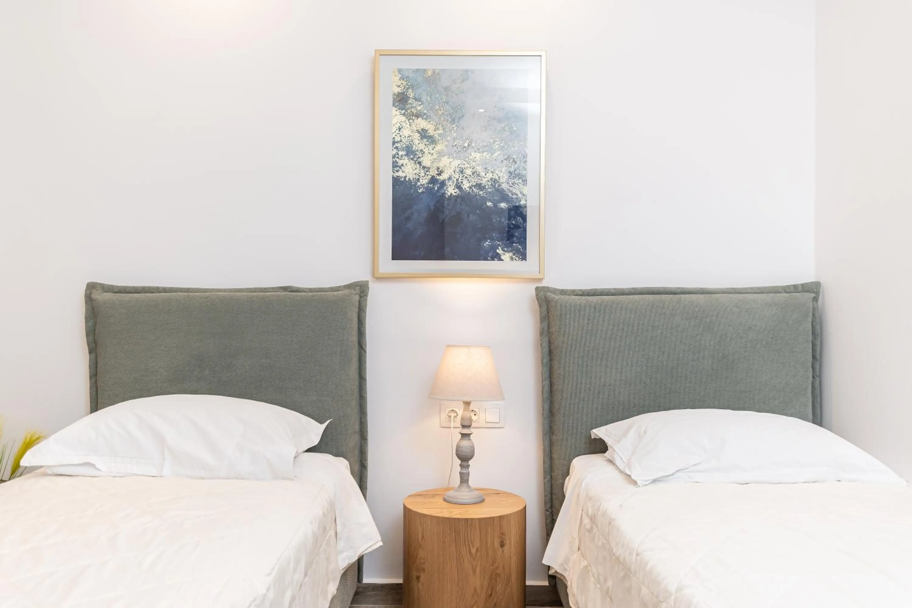 Bed in Sun Beach Hotel