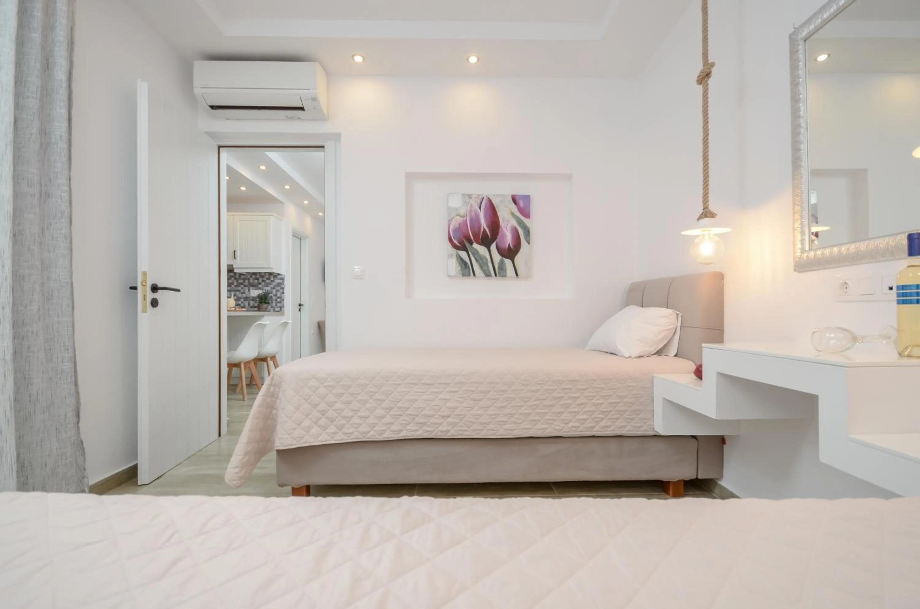 Bed in Sun Beach Hotel