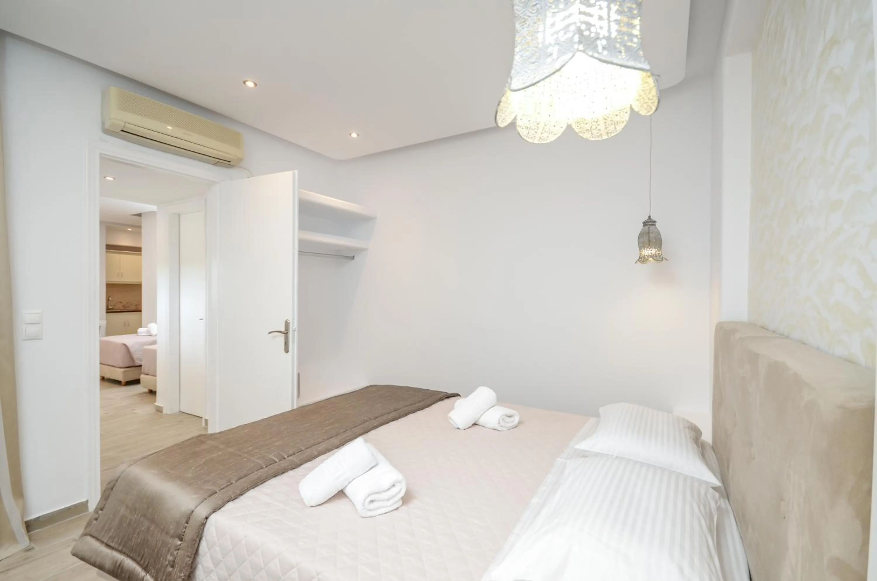 Bed in Sun Beach Hotel