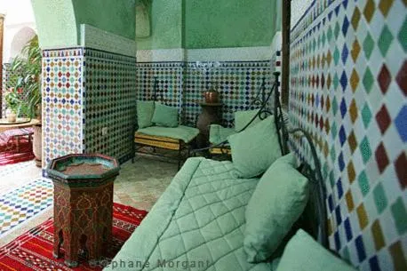 Seating area in Riad Essaoussan