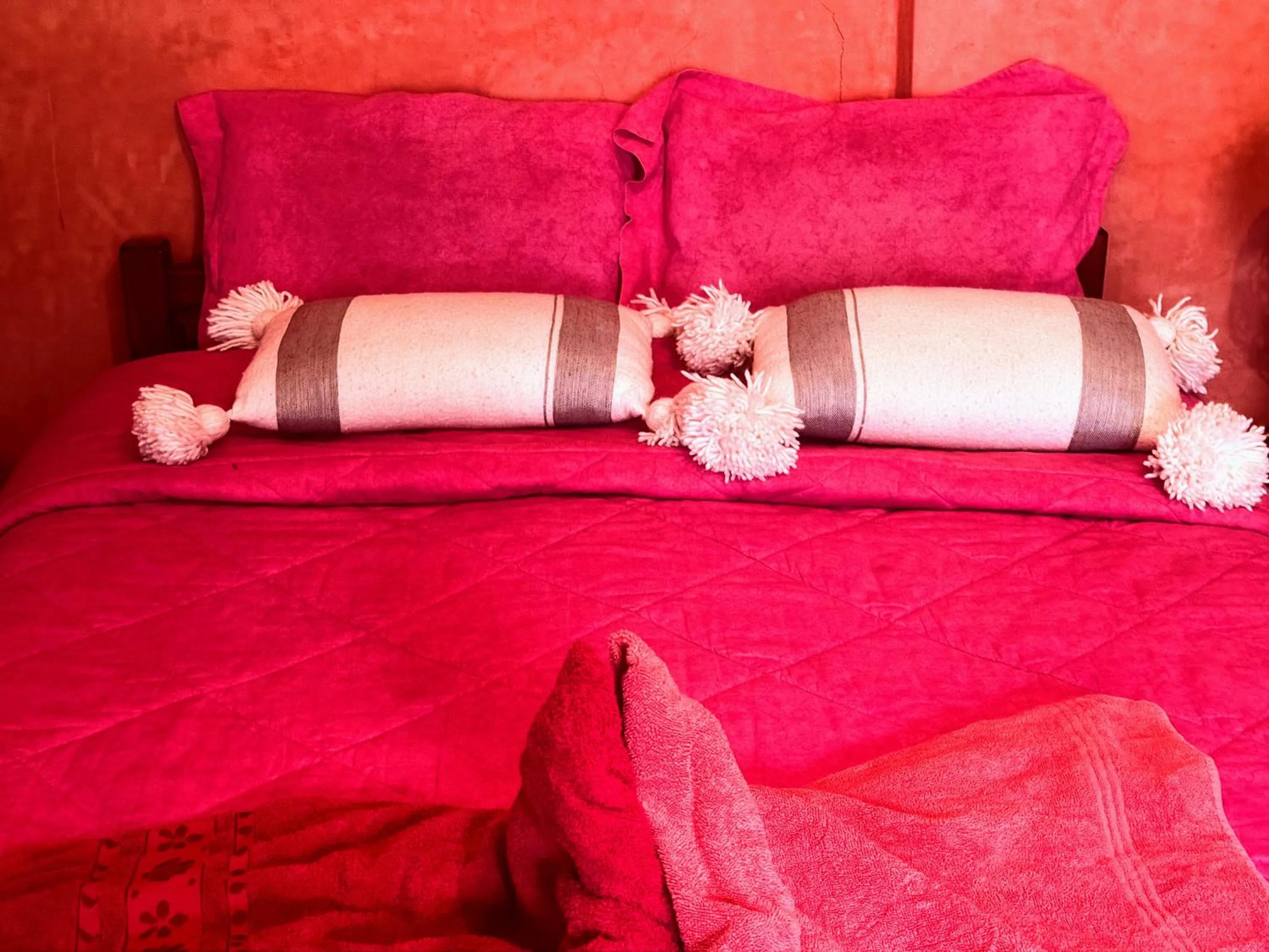 Bed in Riad Essaoussan