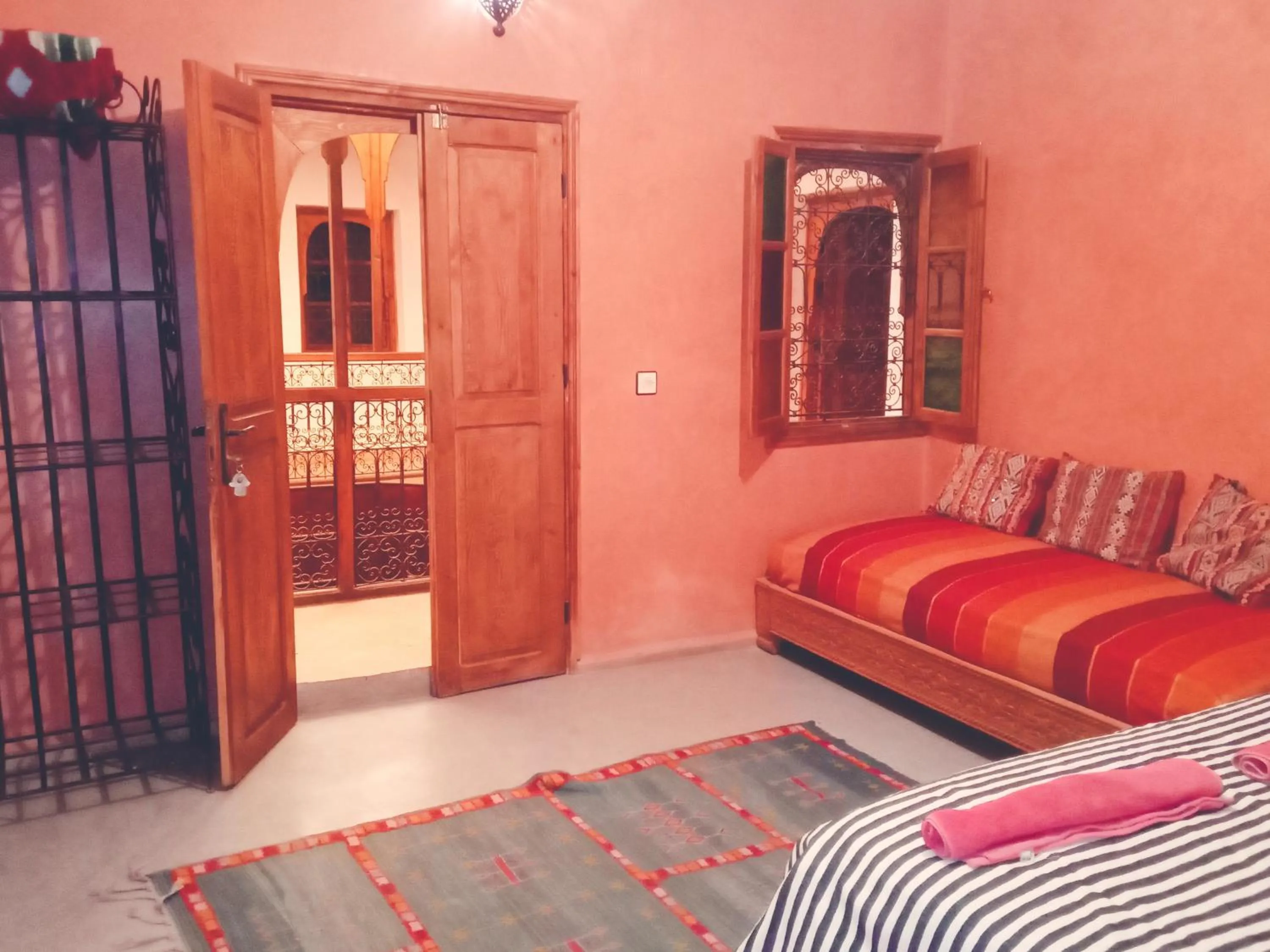 Bed in Riad Essaoussan