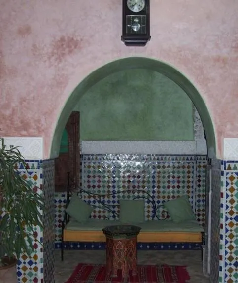 Seating area in Riad Essaoussan