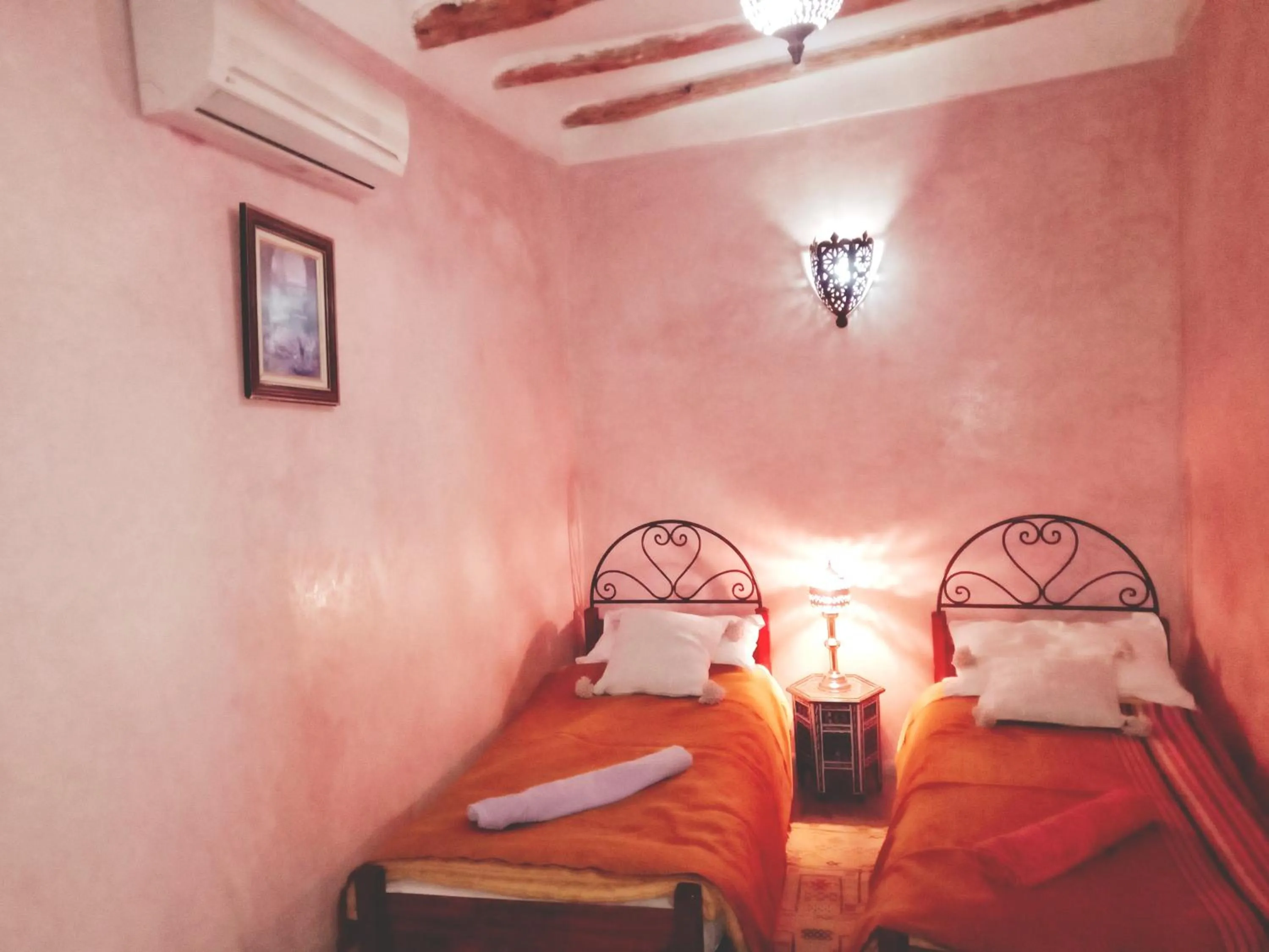 Bed in Riad Essaoussan