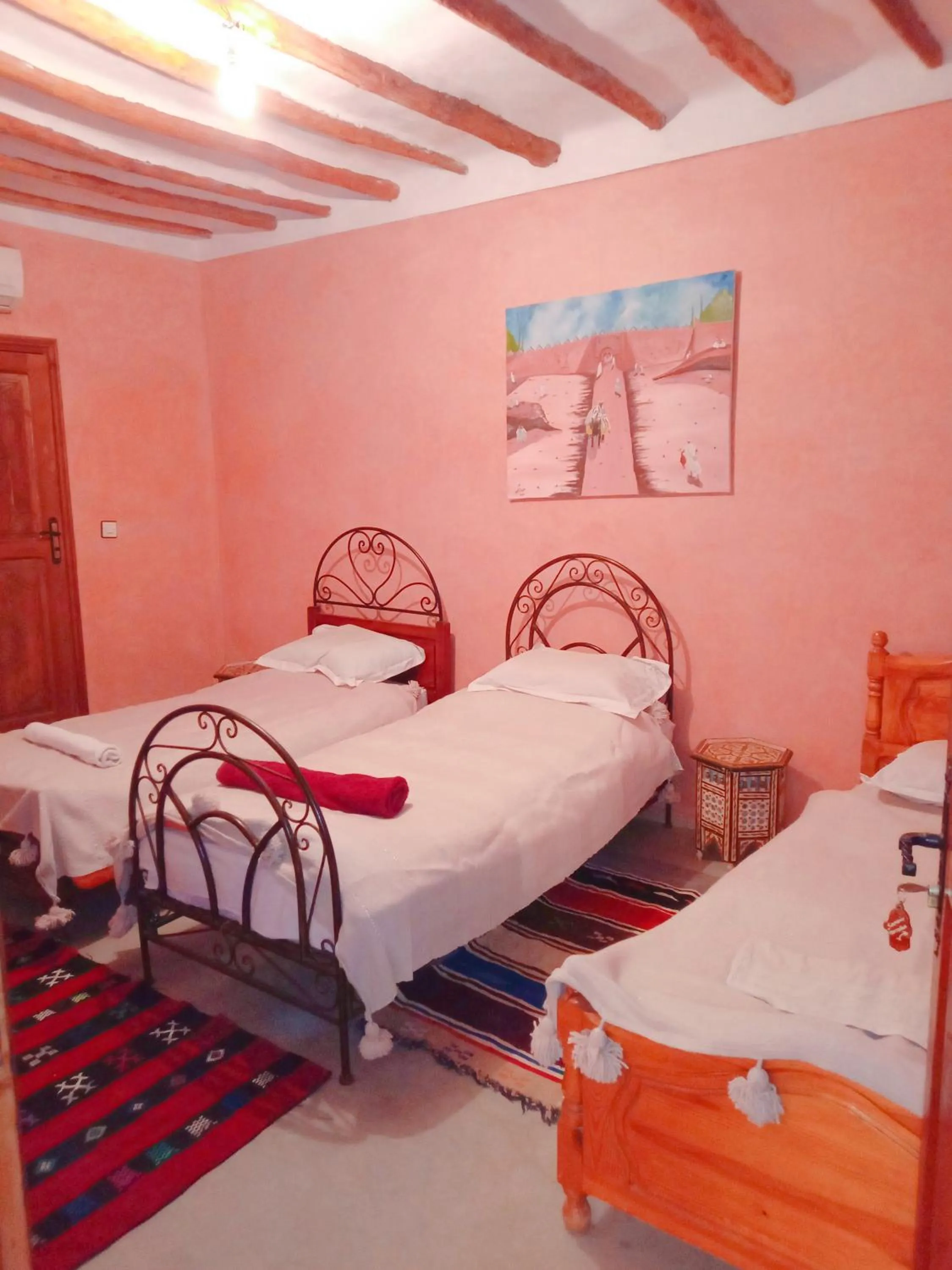 Bed in Riad Essaoussan