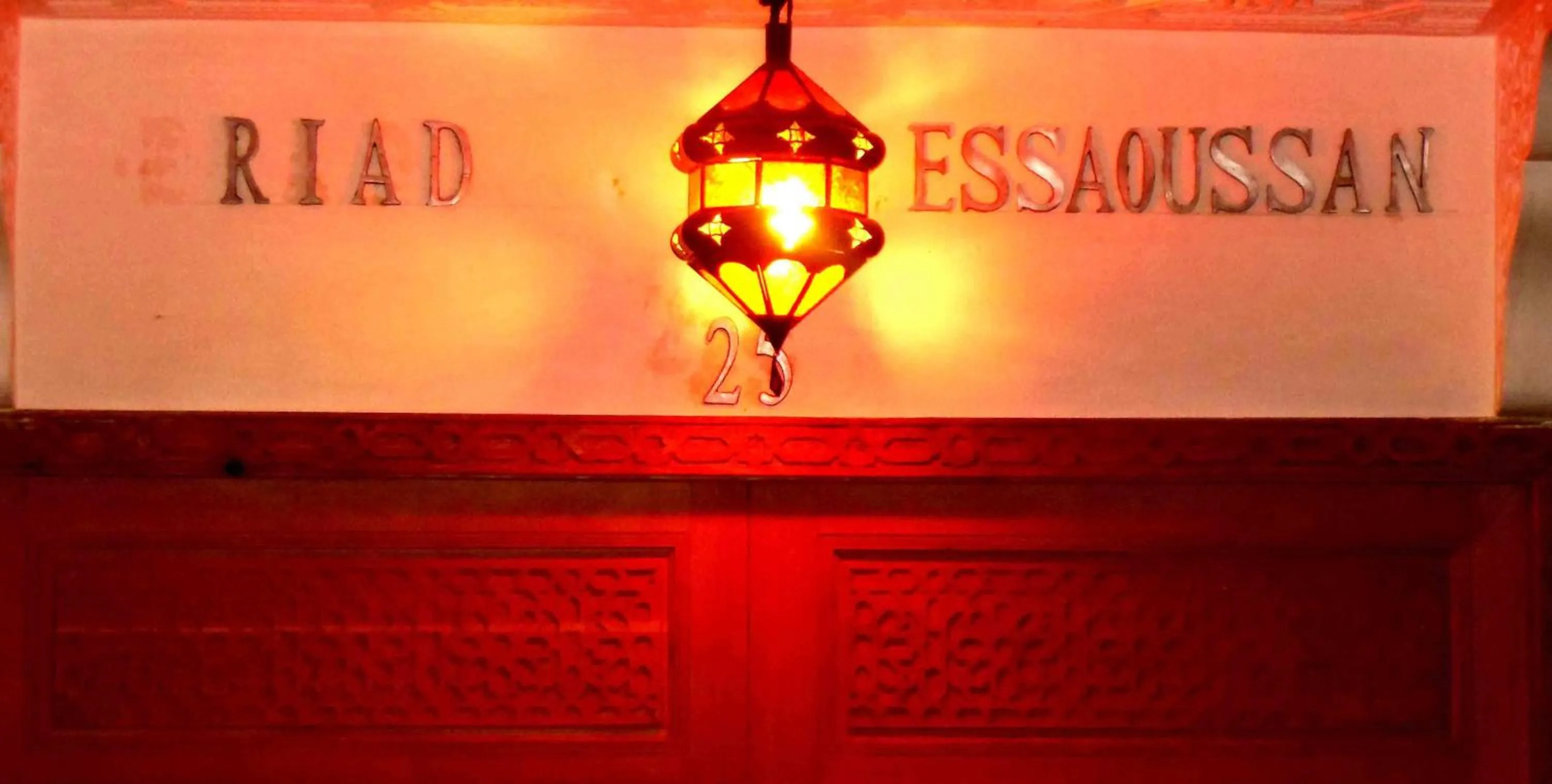 Decorative detail in Riad Essaoussan