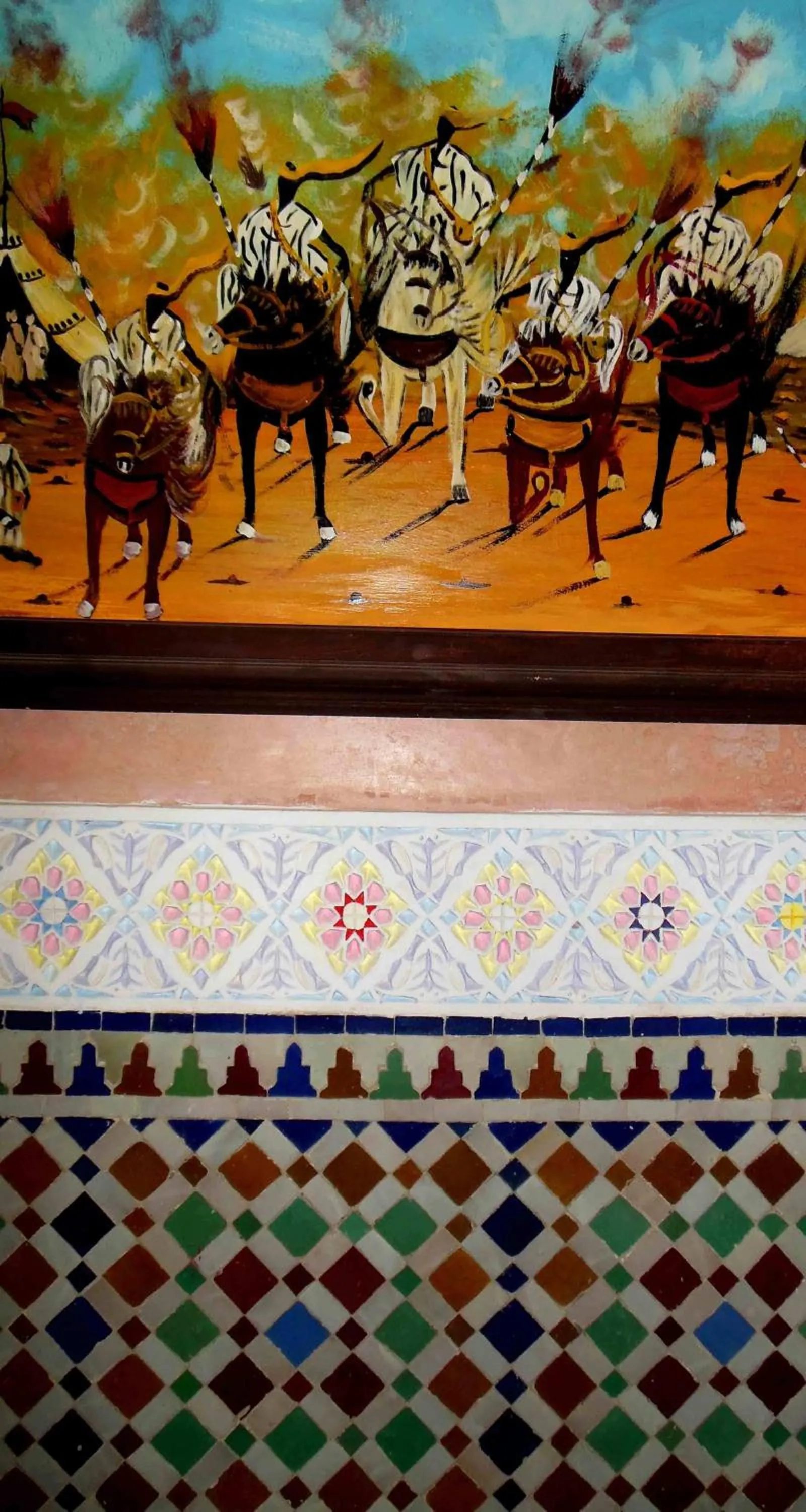 Decorative detail in Riad Essaoussan