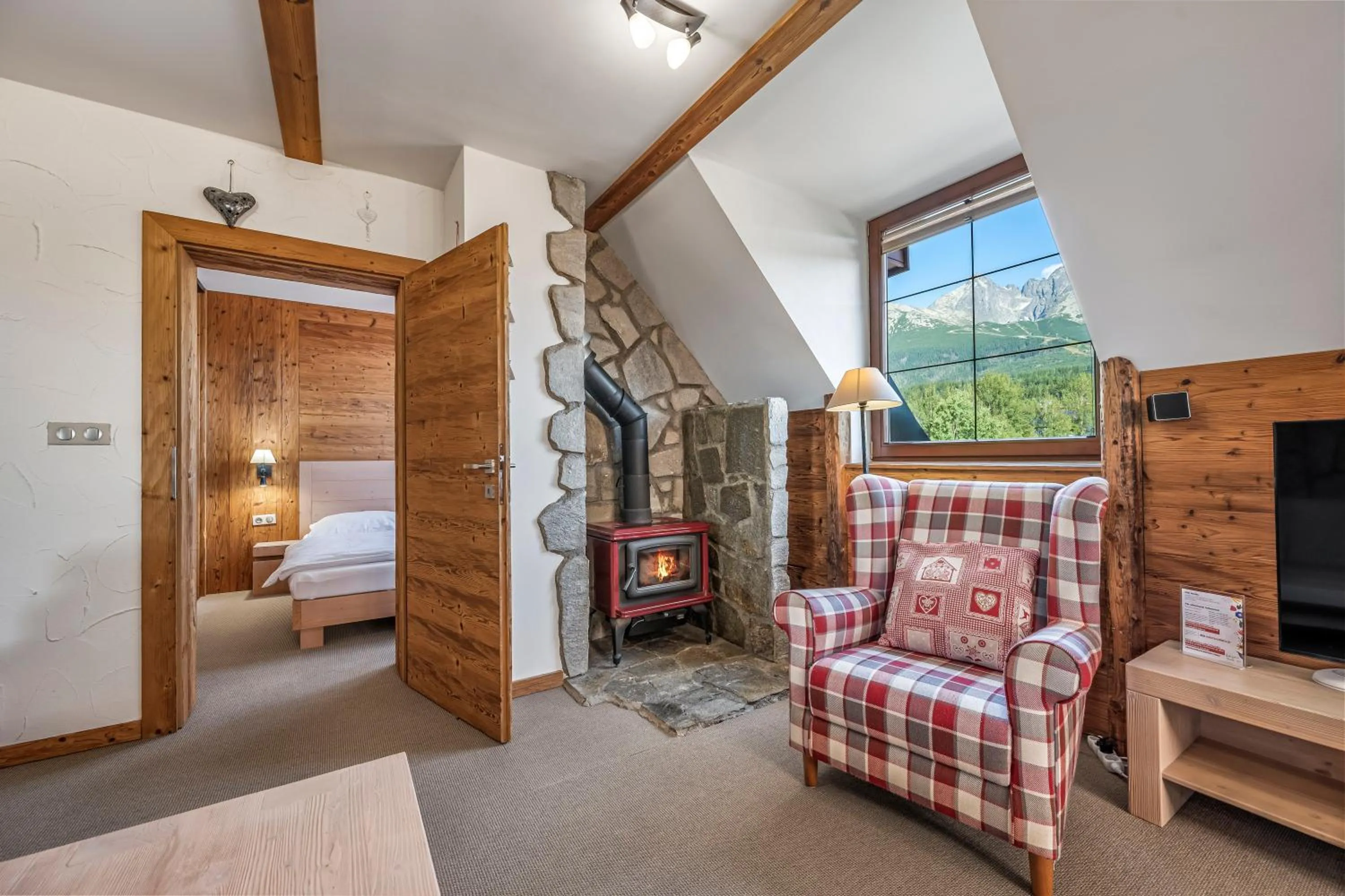 Living room, Bed in Kukučka Lomnica - Tatranská Lomnica