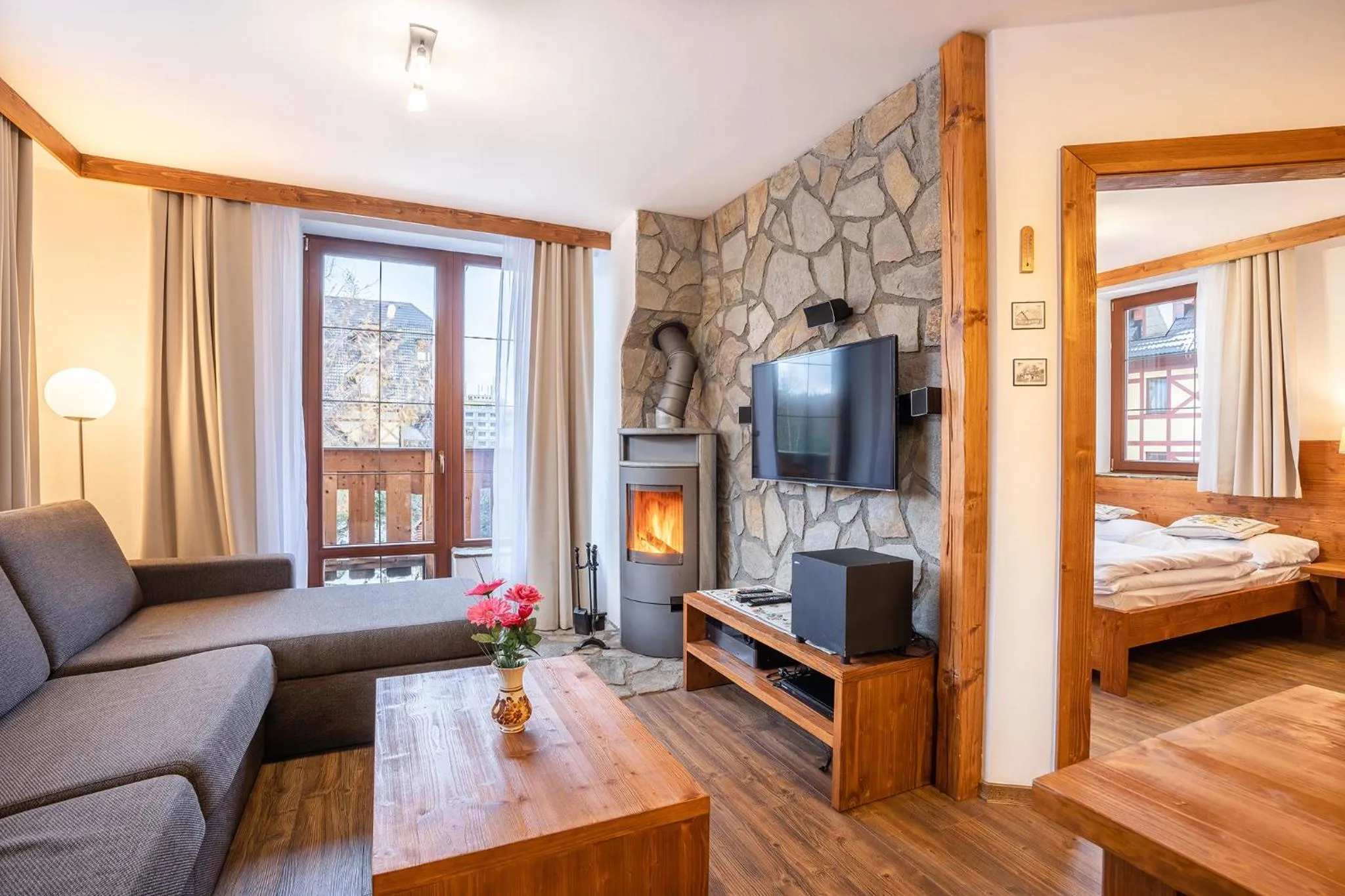 Living room, Bed in Kukučka Lomnica - Tatranská Lomnica