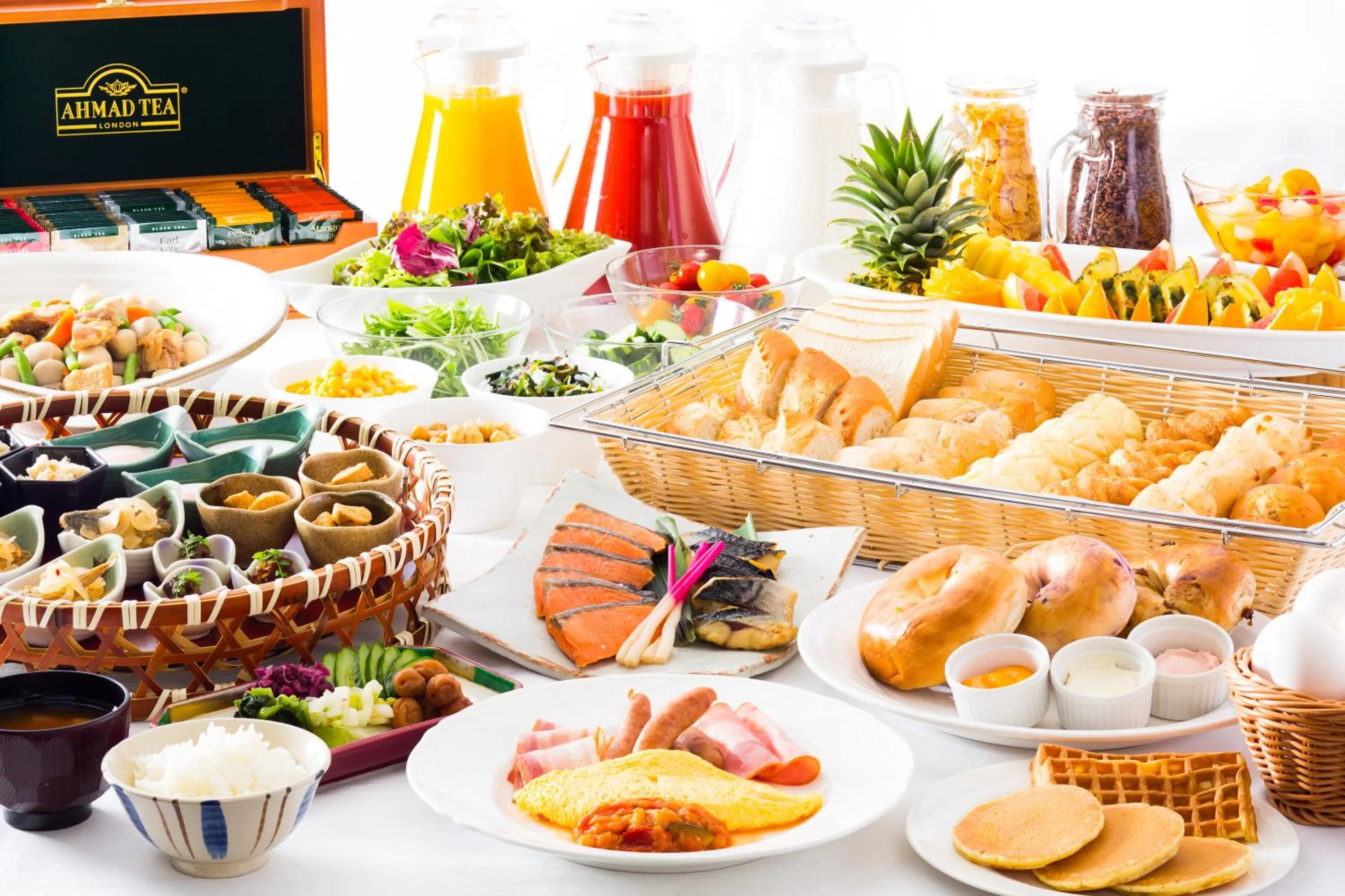 Buffet breakfast in Kawasaki Nikko Hotel