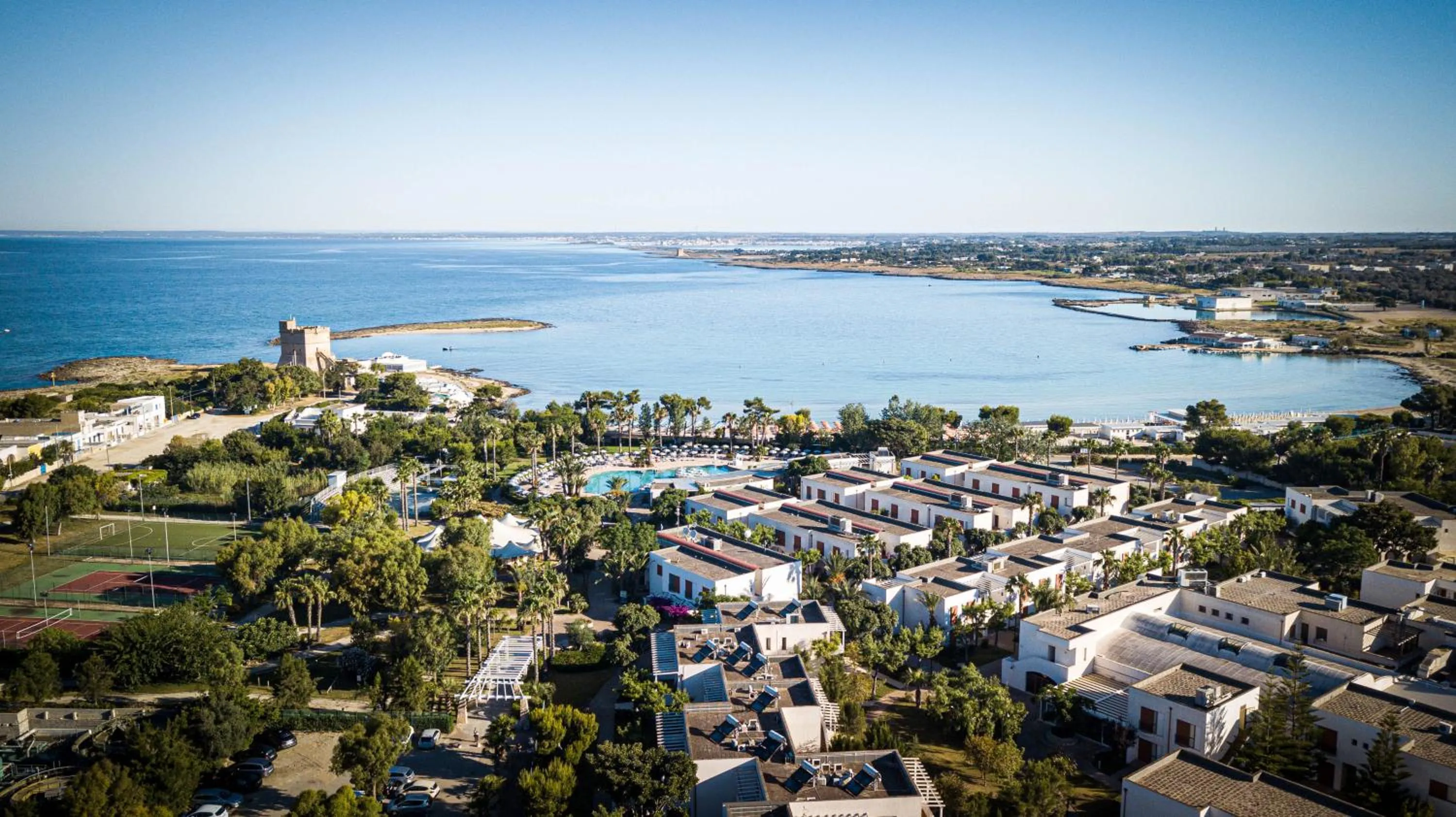 Bird's eye view in Blu Salento Village