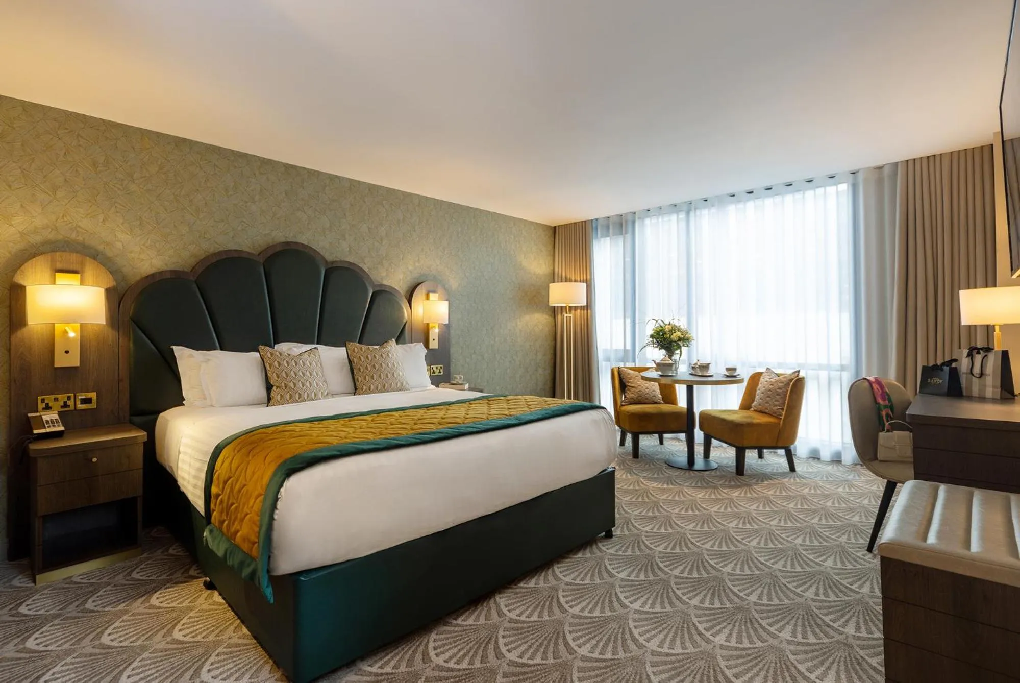 Bedroom, Bed in The Savoy Hotel