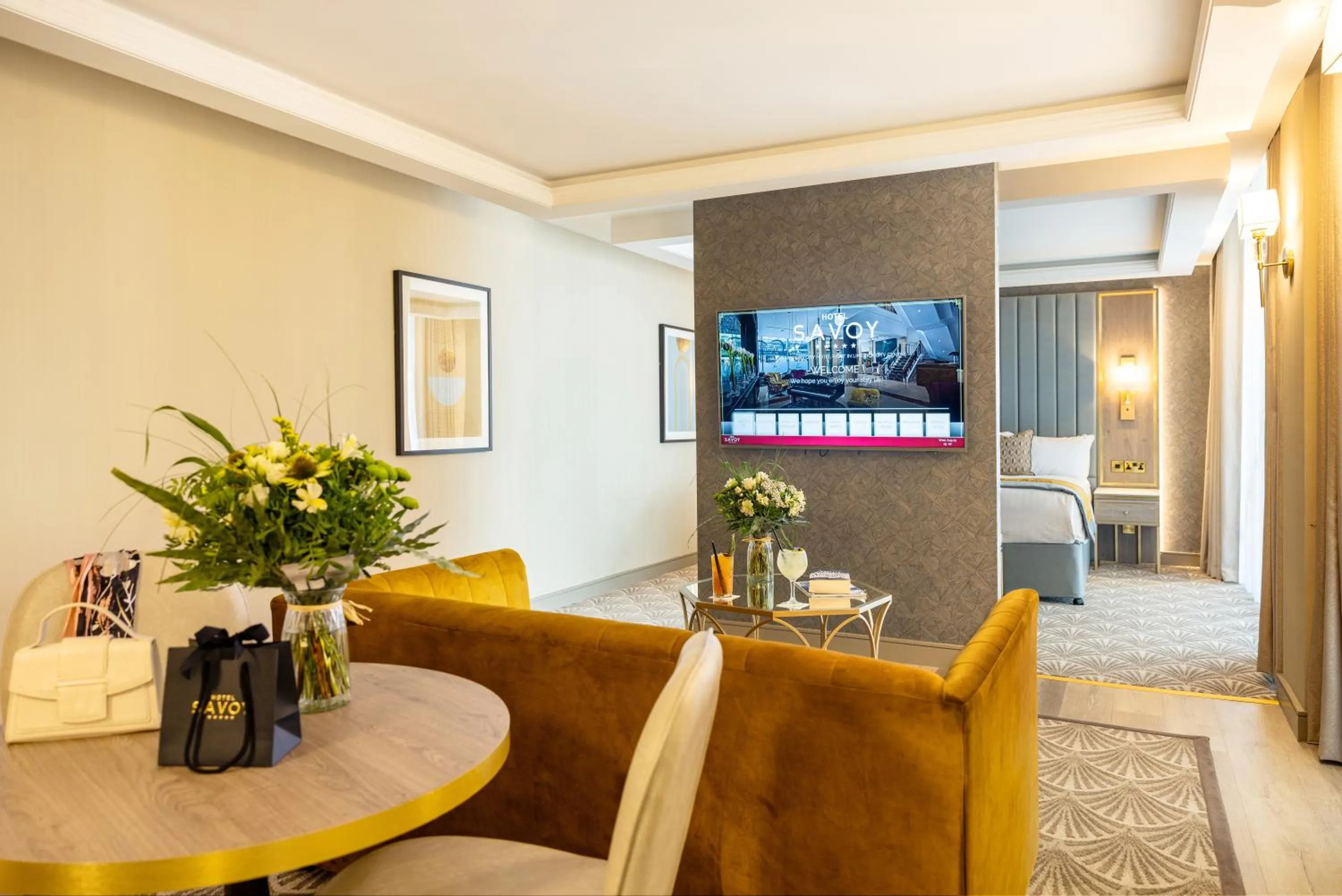 Bedroom in The Savoy Hotel