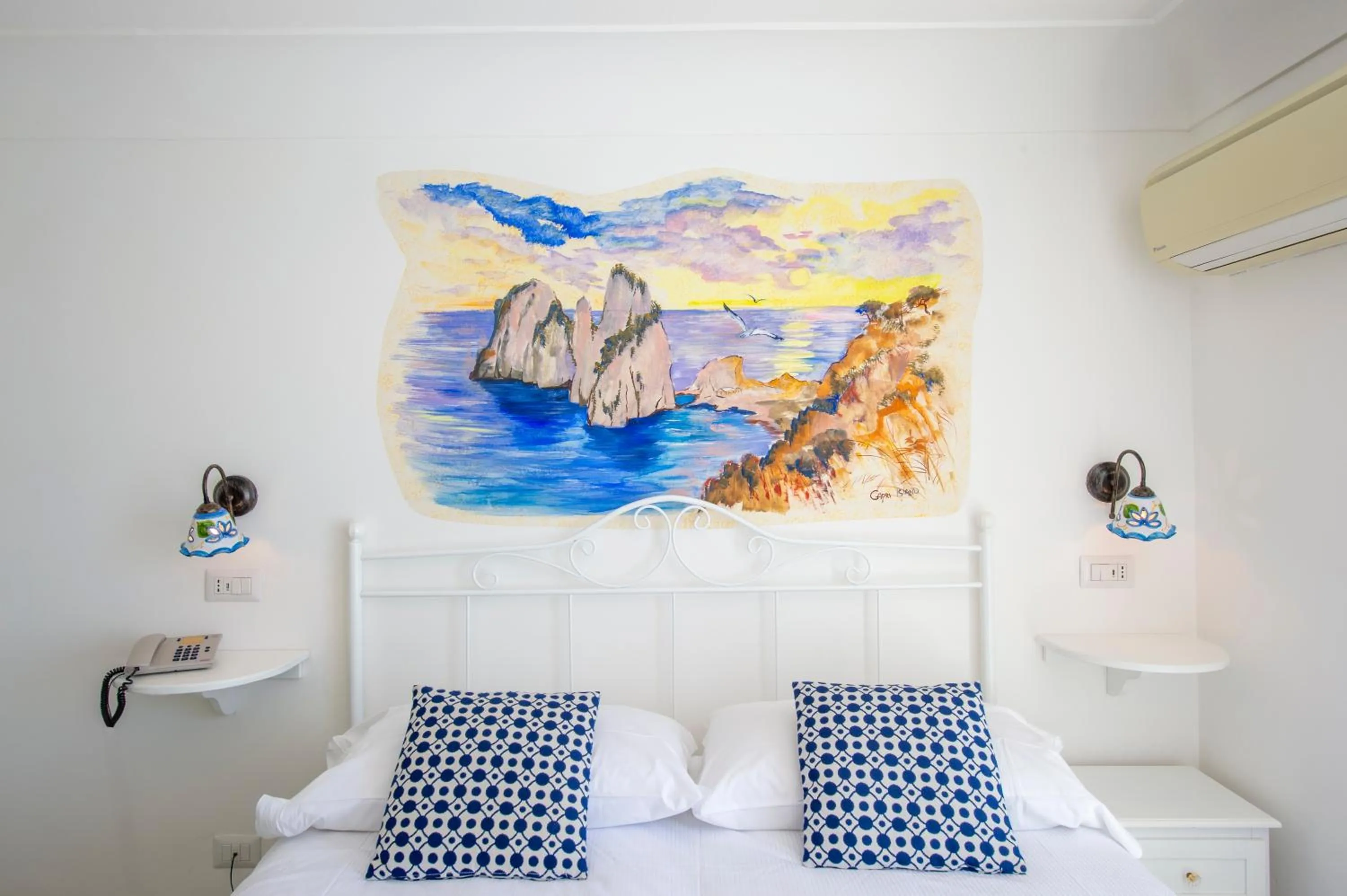 Bed in Hotel Costa Diva