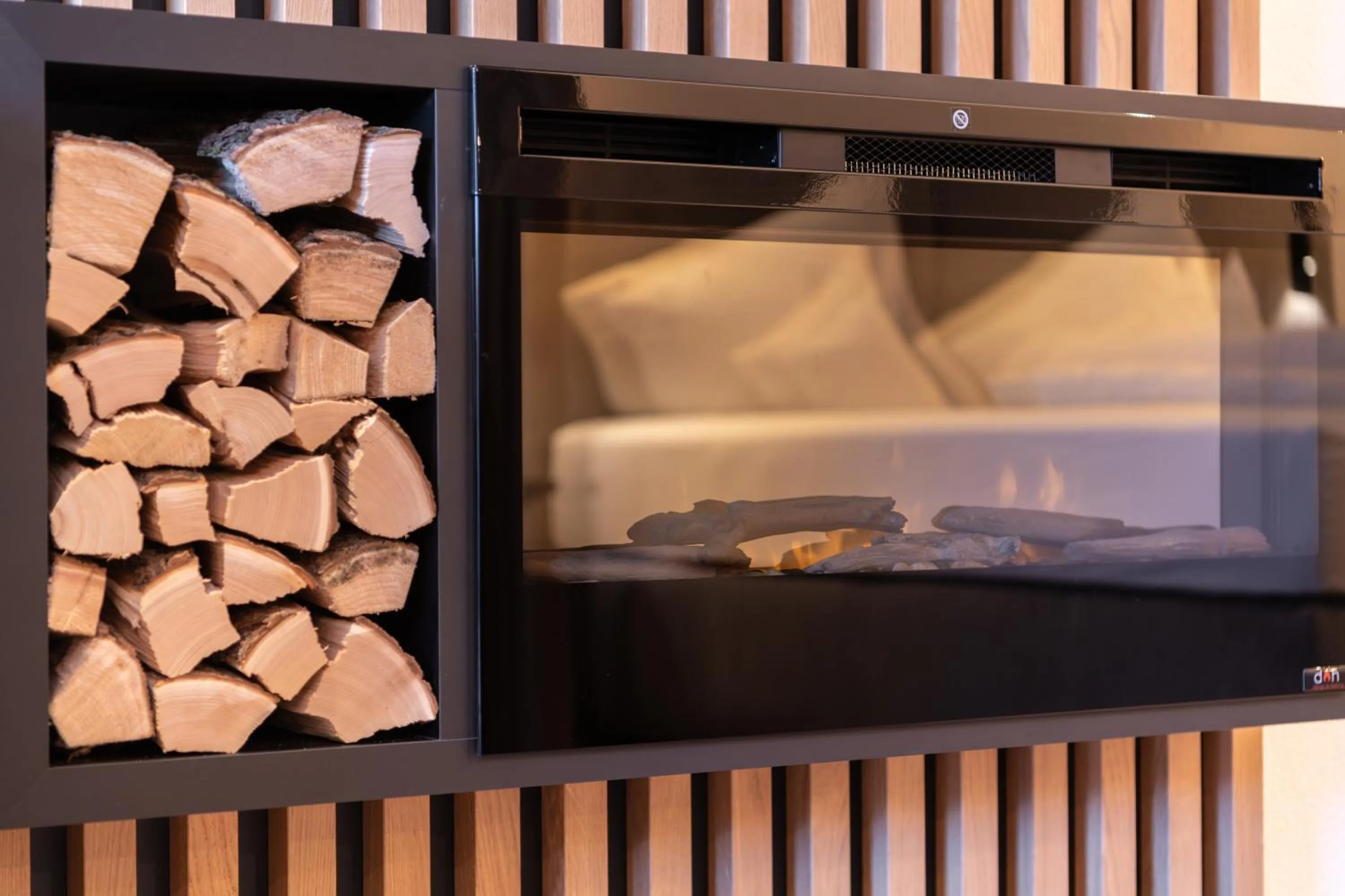 fireplace in Apart La Vita