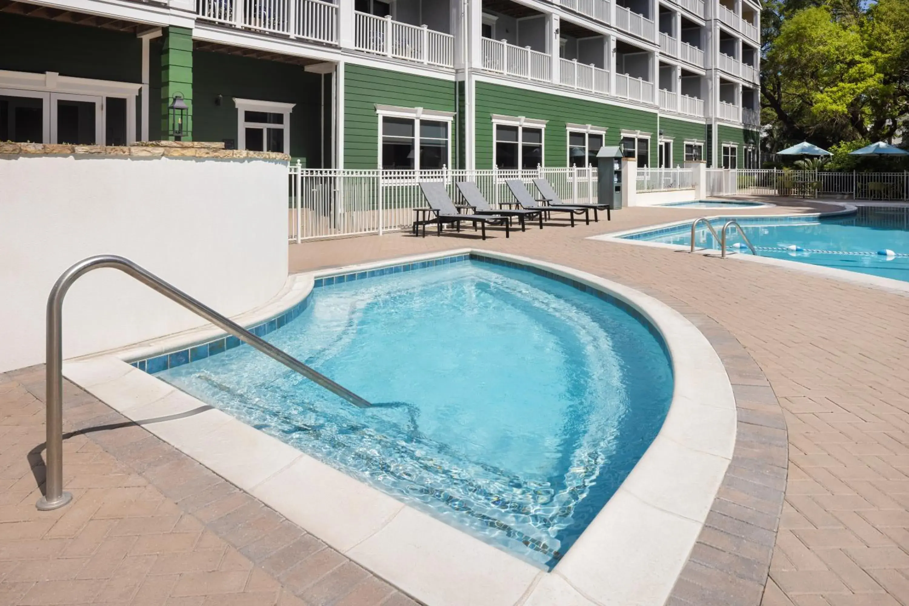 Pool view in Hampton Inn & Suites Jekyll Island Pool view in Hampton Inn & Suites Jekyll Island