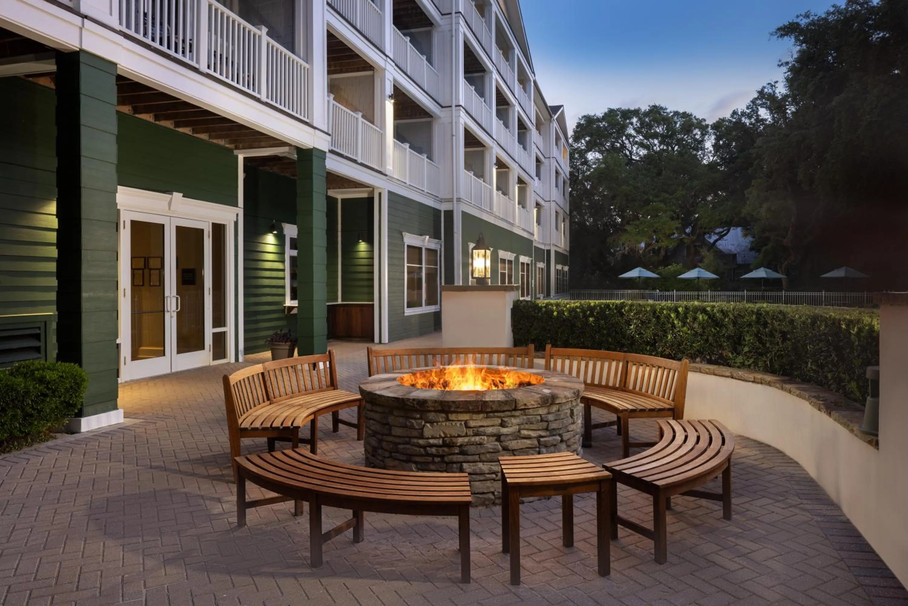 Patio in Hampton Inn & Suites Jekyll Island