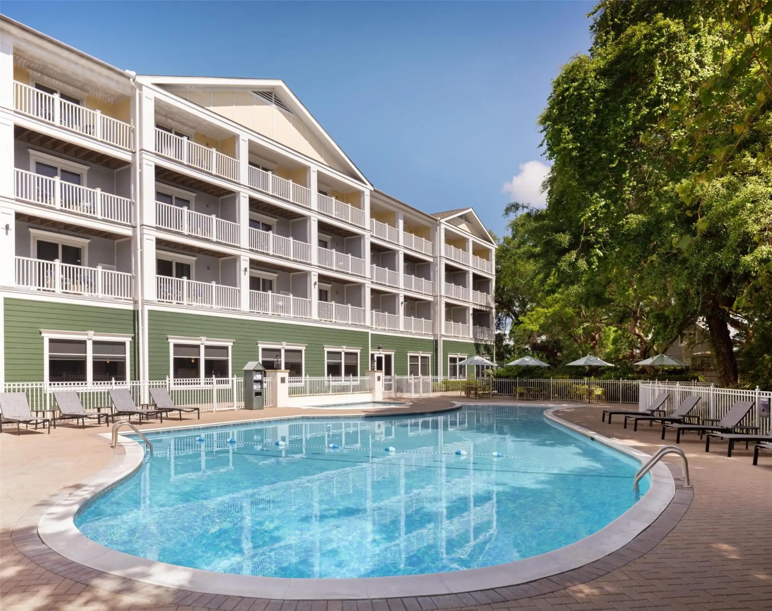 Pool view in Hampton Inn & Suites Jekyll Island Pool view in Hampton Inn & Suites Jekyll Island