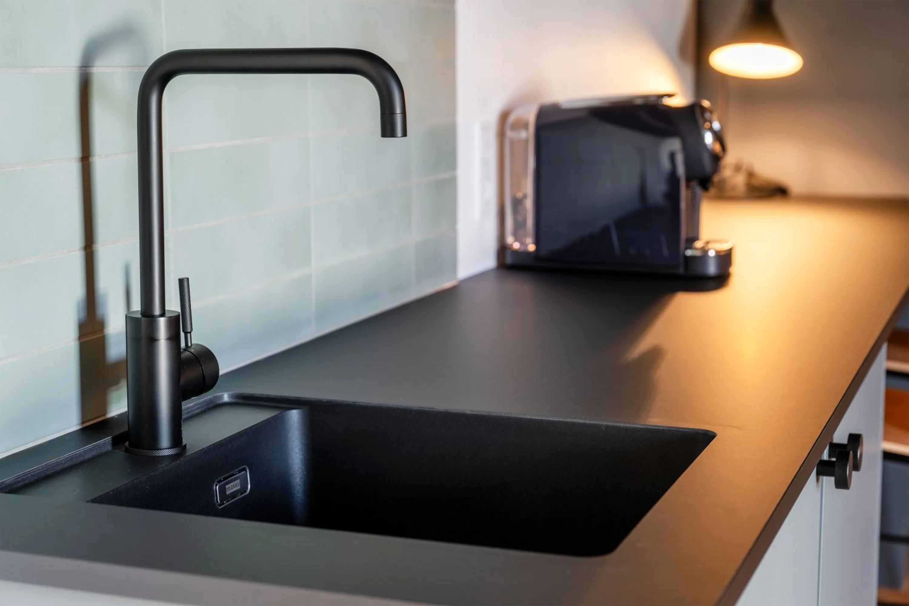 Kitchen or kitchenette in Hotel Skjern