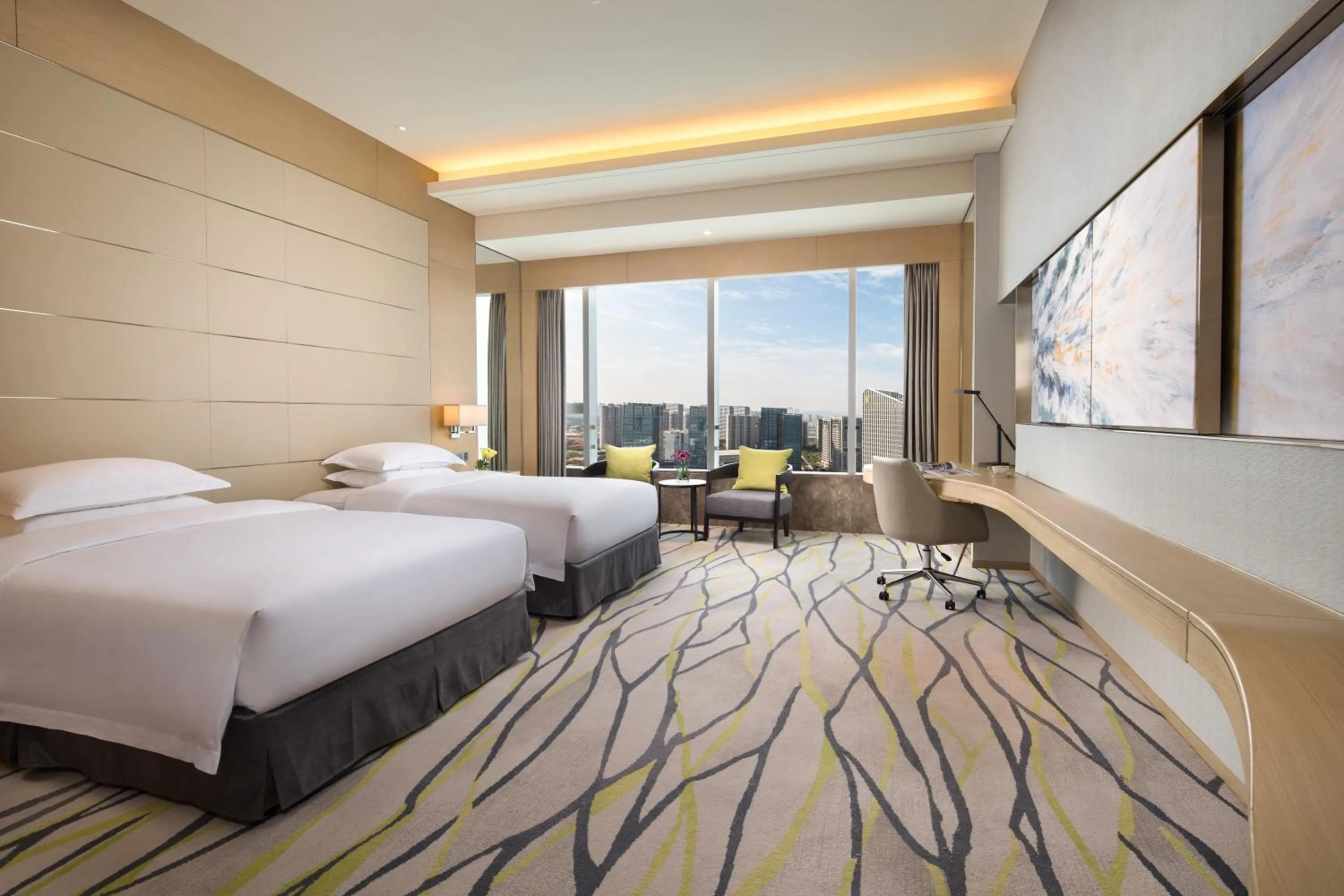 Bedroom, Bed in Fliport Wutong Hotel-Free Welcome Fruit & Near Exhibition Center