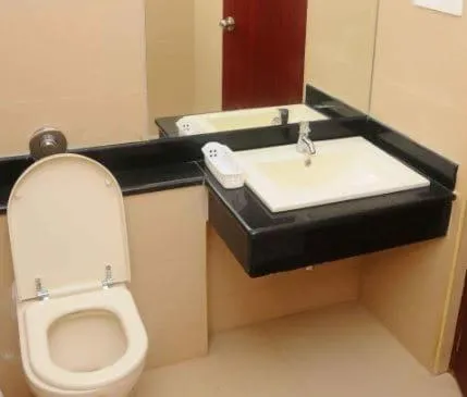 Toilet in Hotel Sriram JB Residency