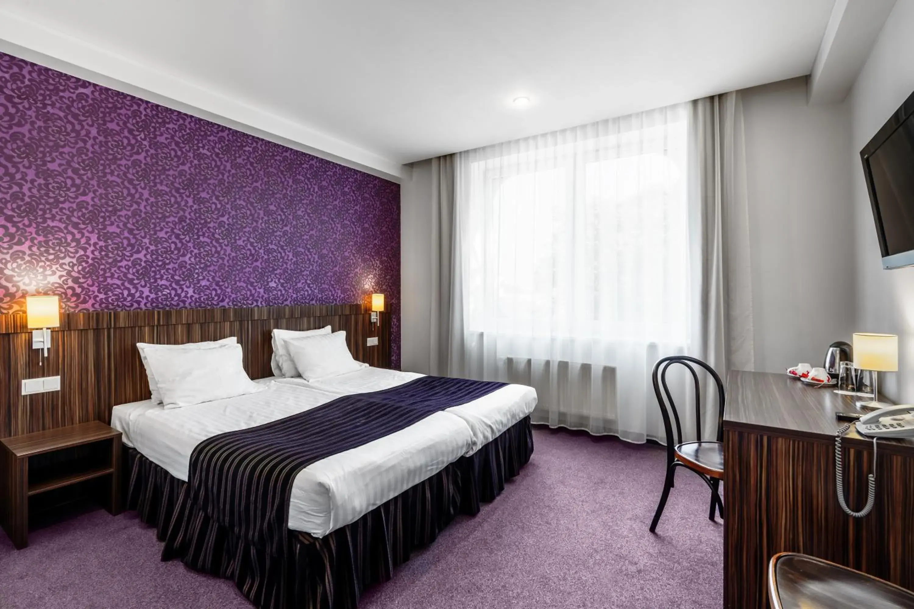 Coffee/tea facilities, Bed in Rija VEF Hotel with FREE Parking Coffee/tea facilities, Bed in Rija VEF Hotel with FREE Parking