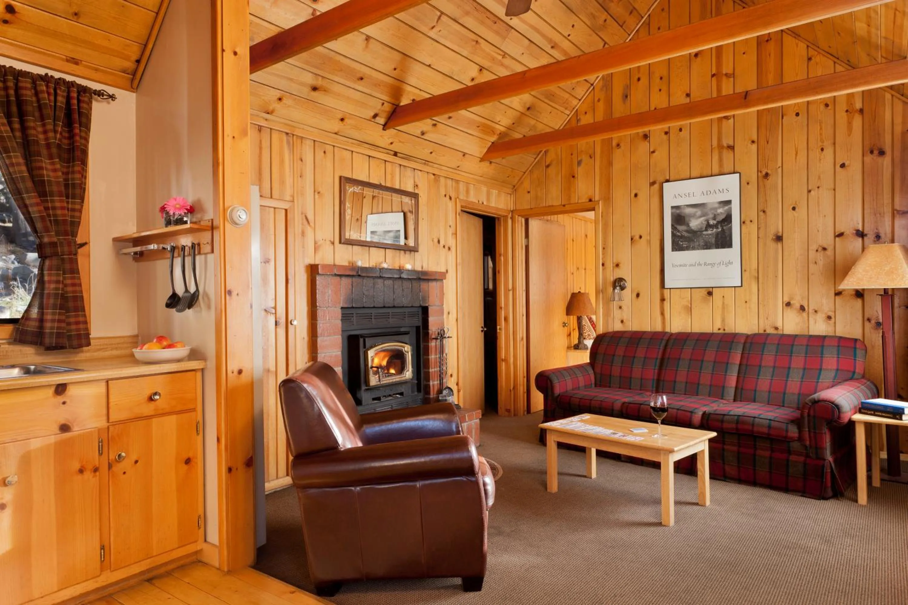 Living room in Tamarack Lodge