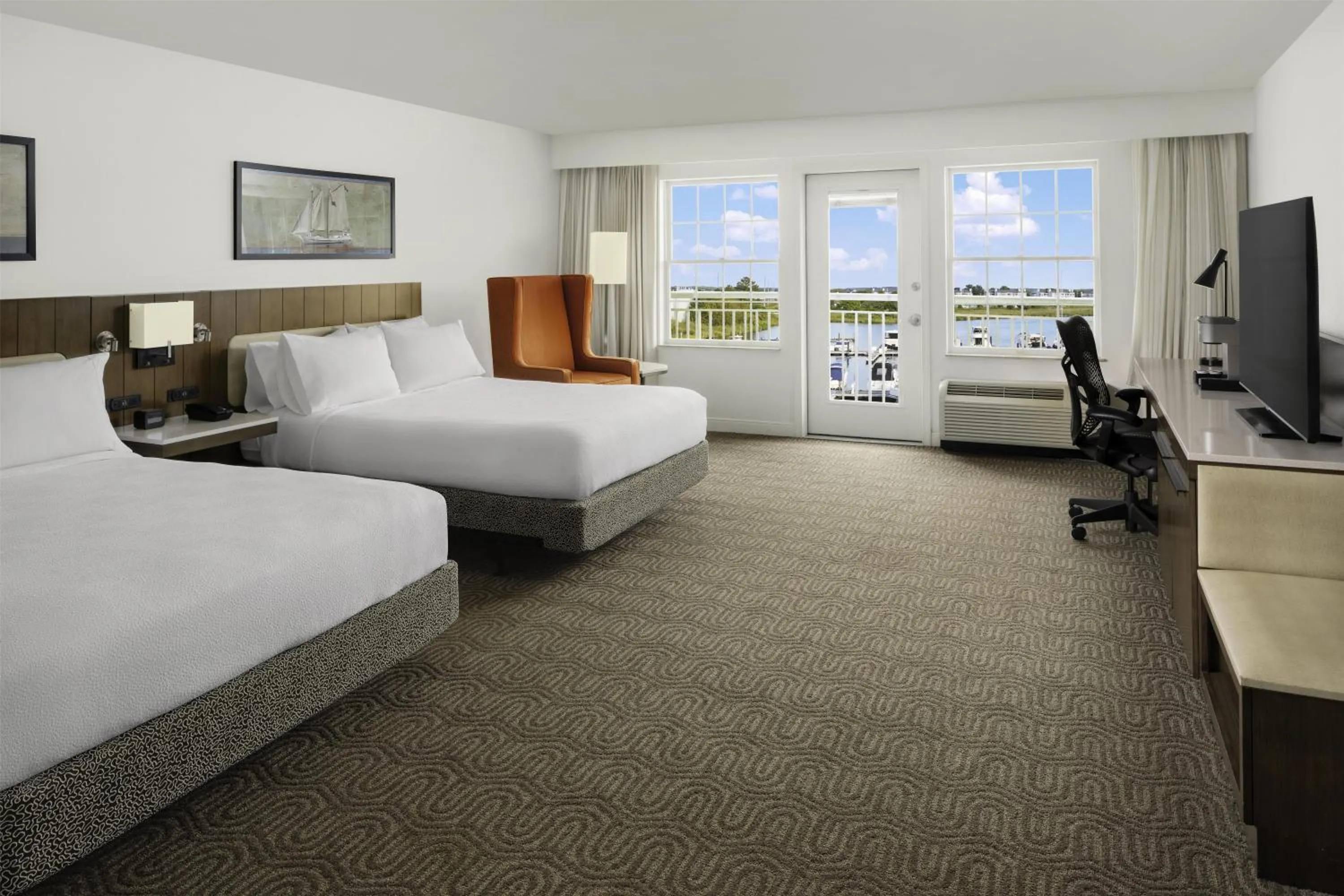 Bed in Hilton Garden Inn Kent Island Marina