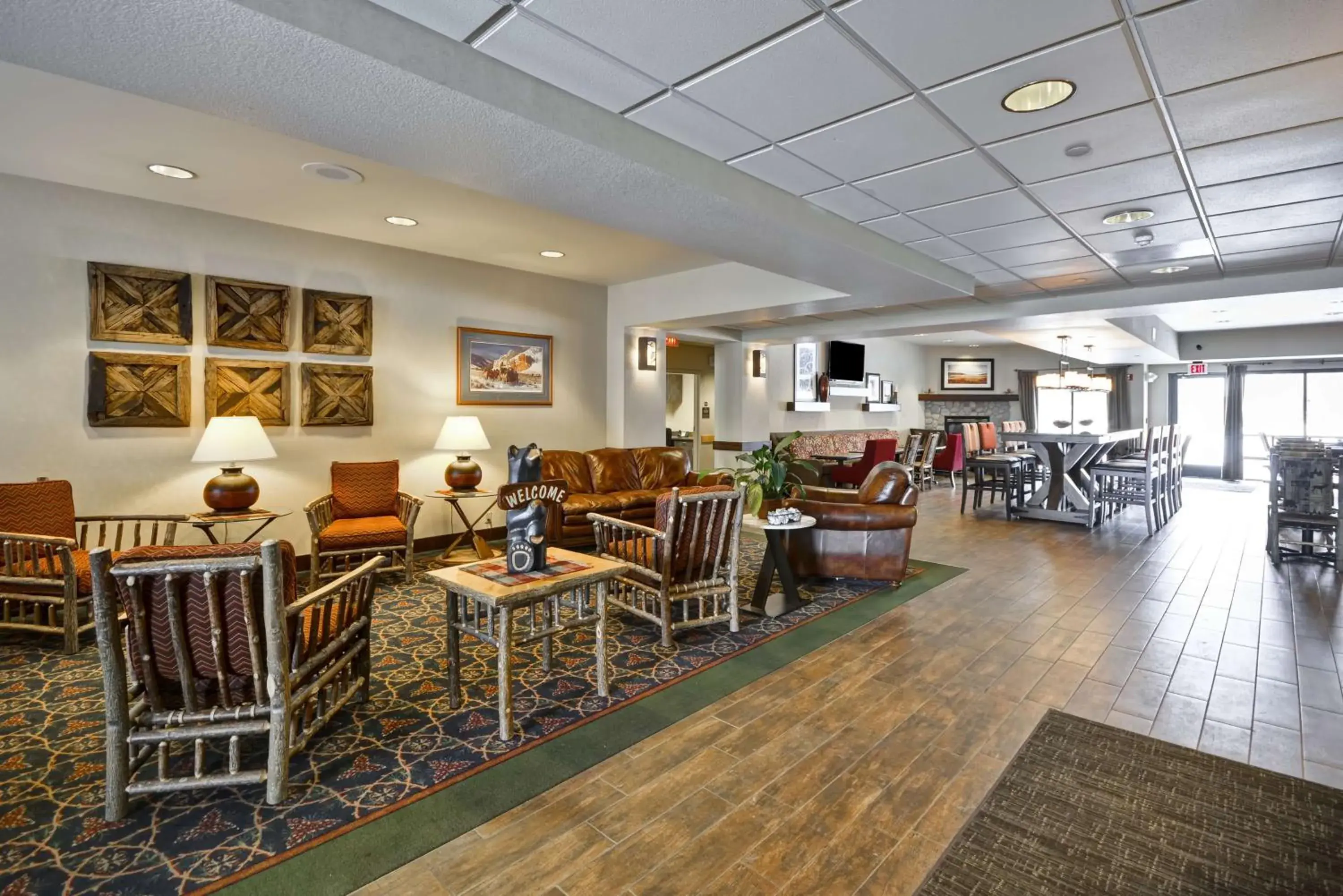 Lobby or reception in Hampton Inn Bozeman Lobby or reception in Hampton Inn Bozeman