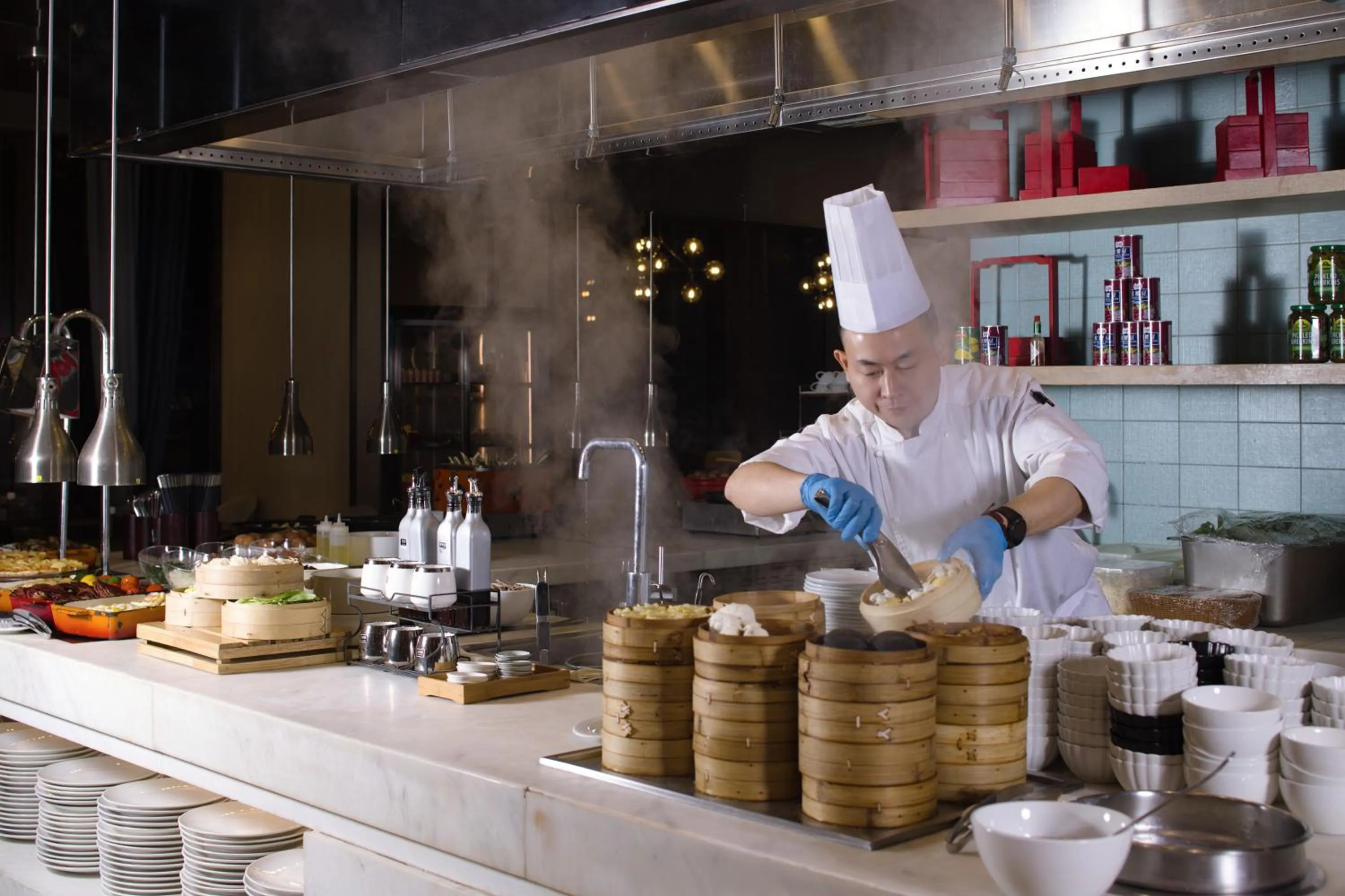 Buffet breakfast in Hyatt Place Shanghai Hongqiao CBD