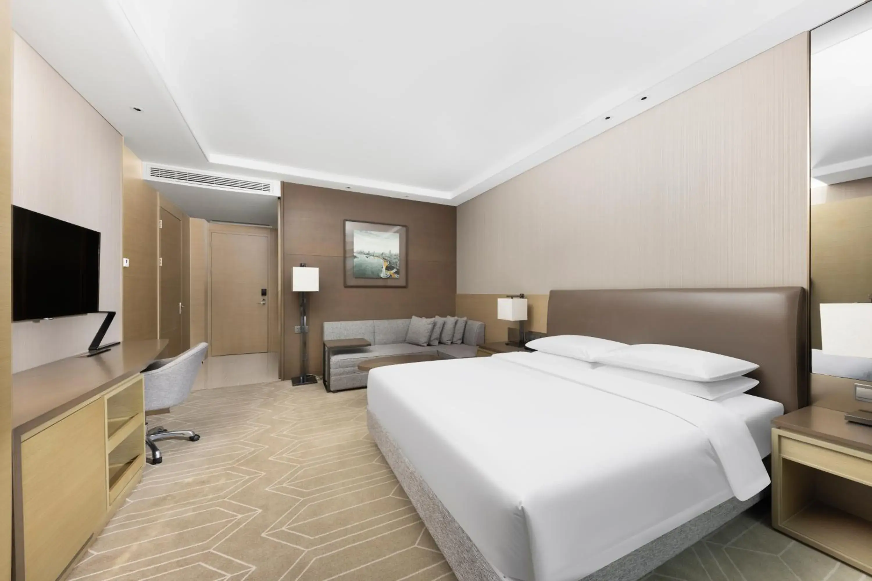 Bed in Hyatt Place Shanghai Hongqiao CBD Bed in Hyatt Place Shanghai Hongqiao CBD