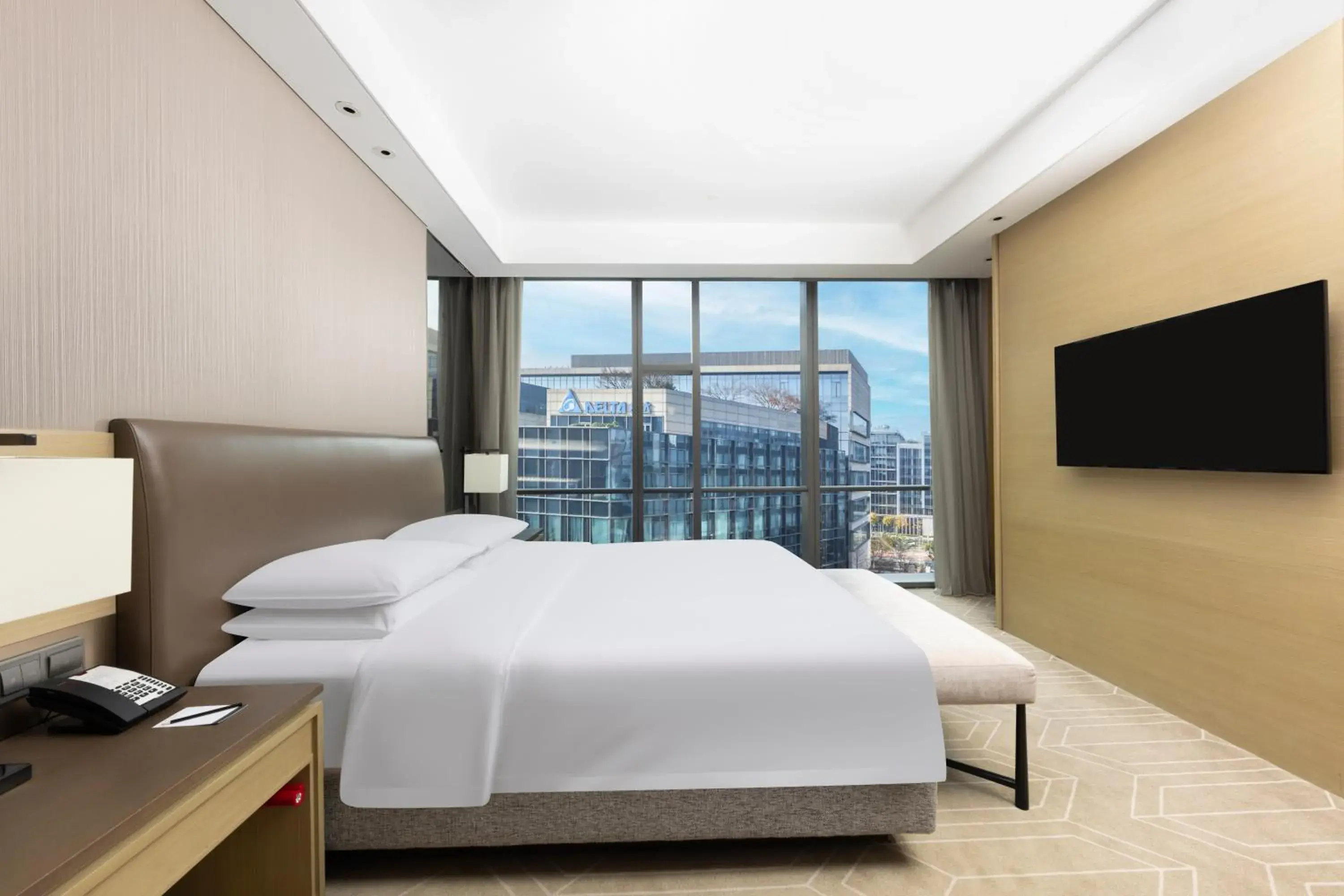 Bed in Hyatt Place Shanghai Hongqiao CBD Bed in Hyatt Place Shanghai Hongqiao CBD