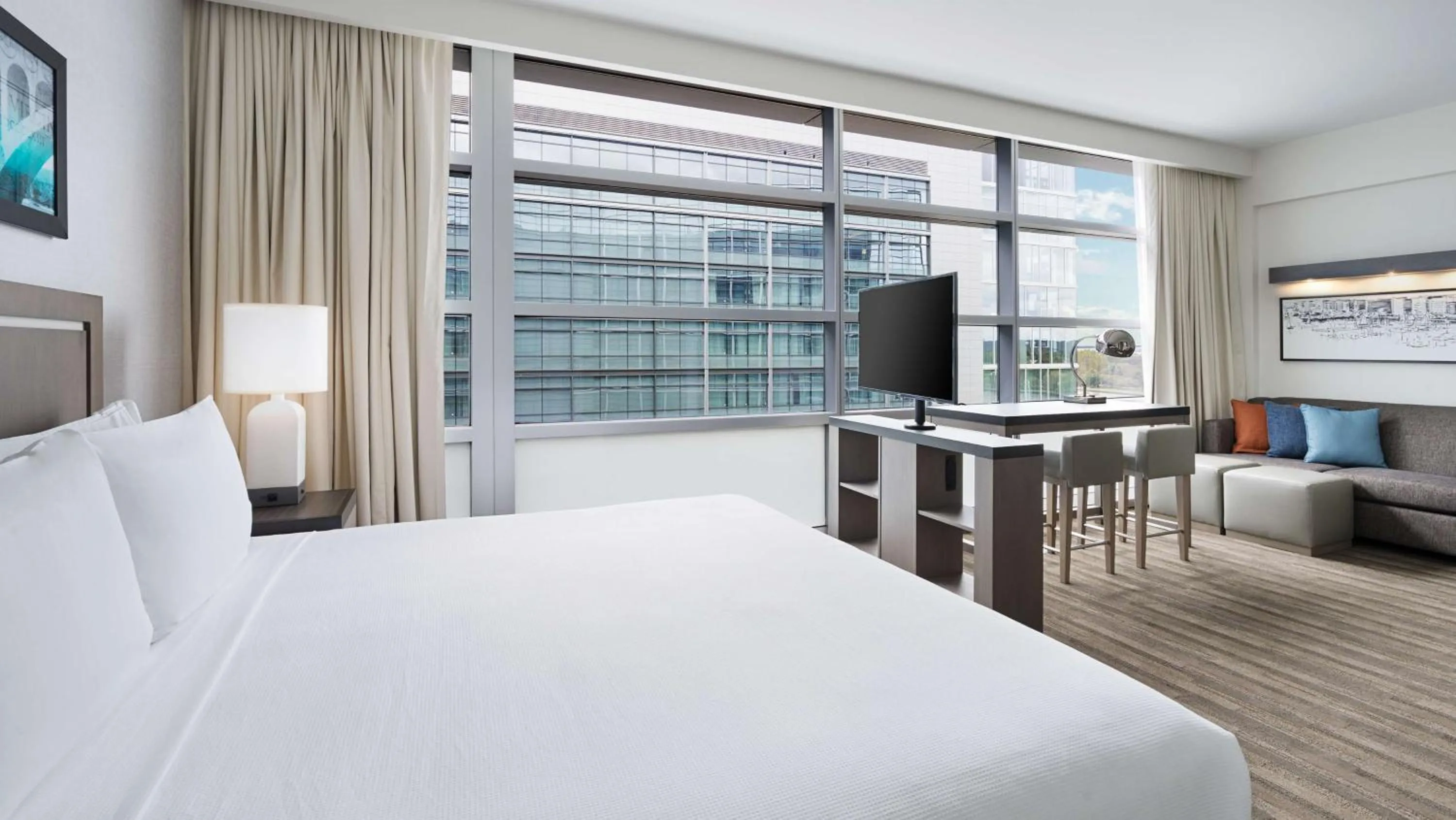 Photo of the whole room, Bed in Hyatt House Washington DC/The Wharf