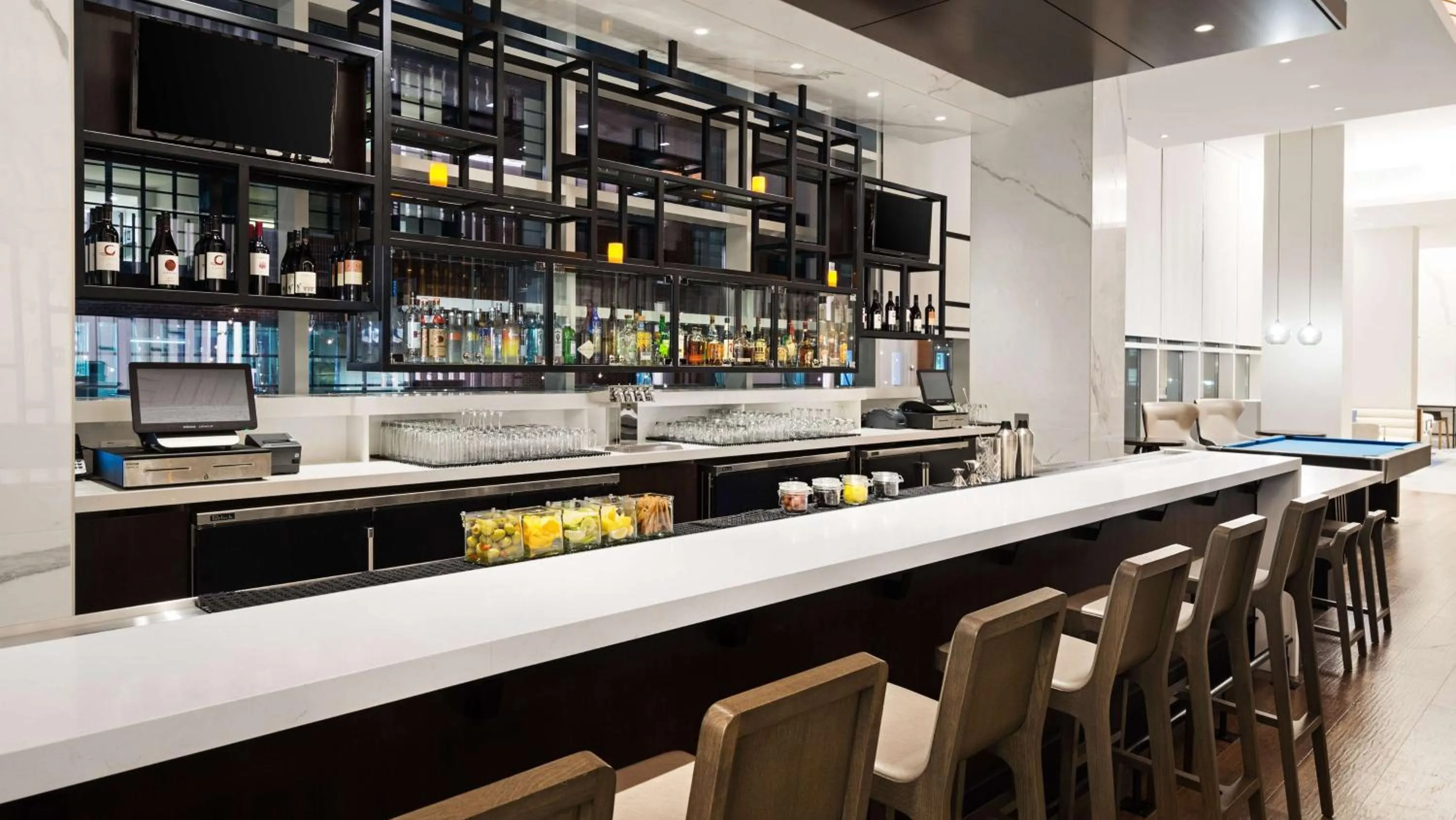 Lounge or bar in Hyatt House Washington DC/The Wharf