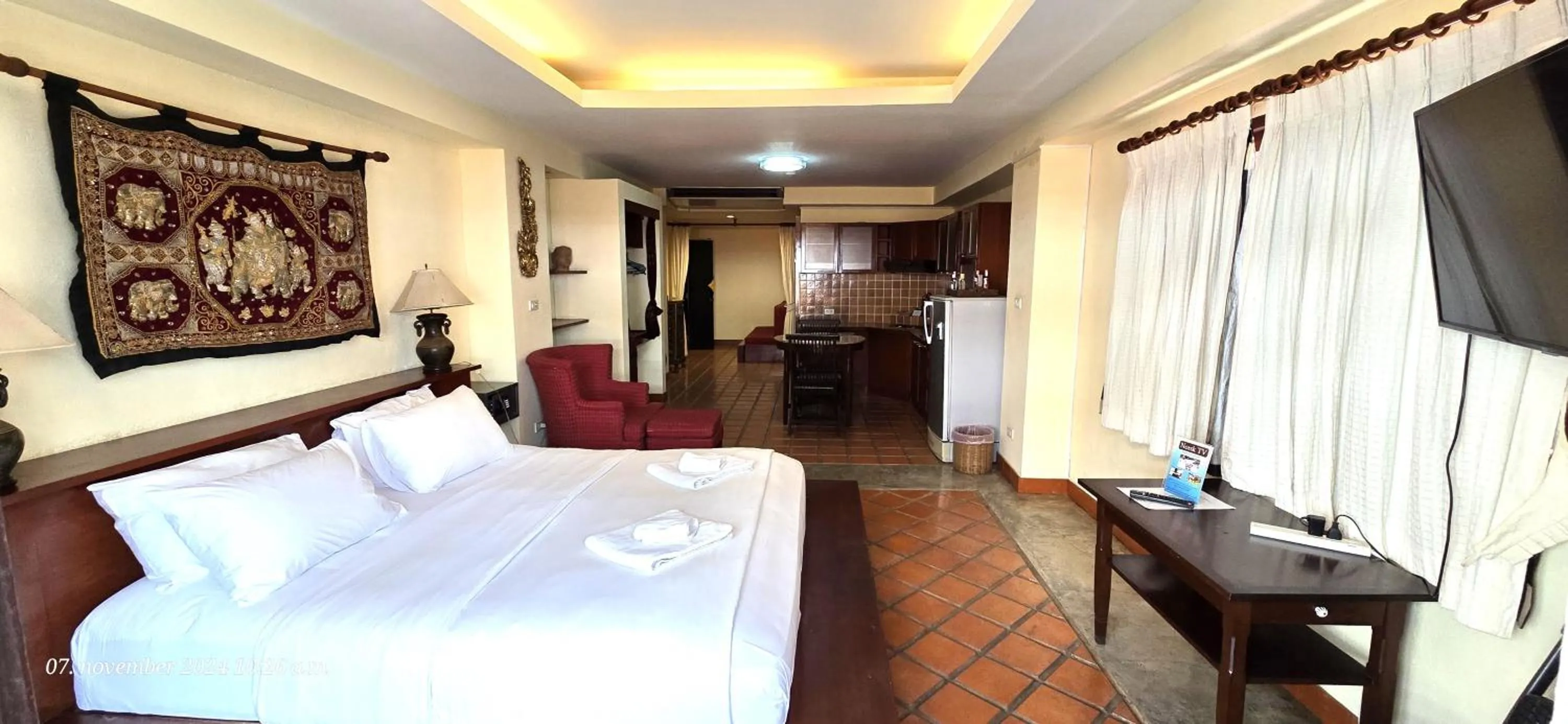 Bed in Nirvana Boutique Suites