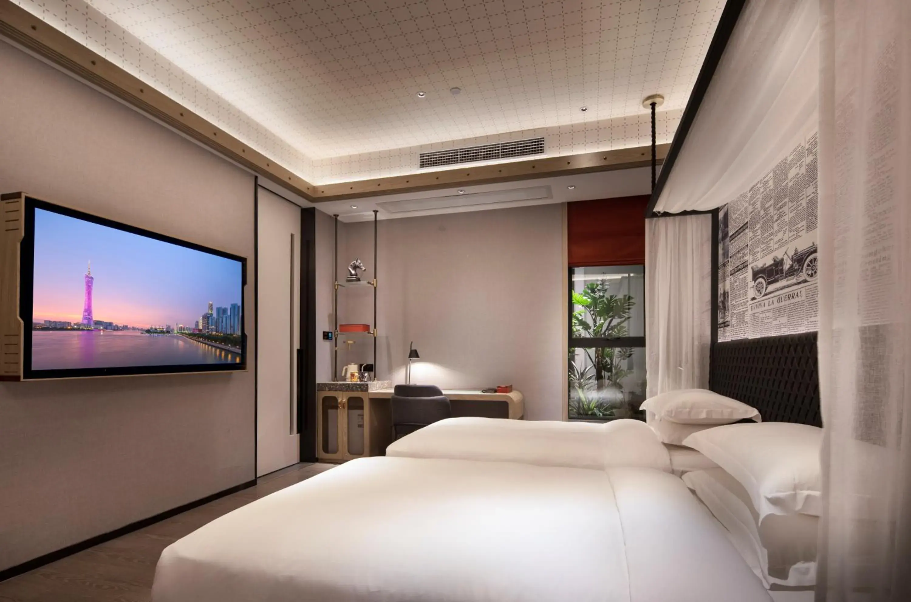 Photo of the whole room, Bed in Arthur Hotel Zhujiang New Town Guangzhou-Free Shuttle Bus to Exhibition Centre during Canton Fair Photo of the whole room, Bed in Arthur Hotel Zhujiang New Town Guangzhou-Free Shuttle Bus to Exhibition Centre during Canton Fair