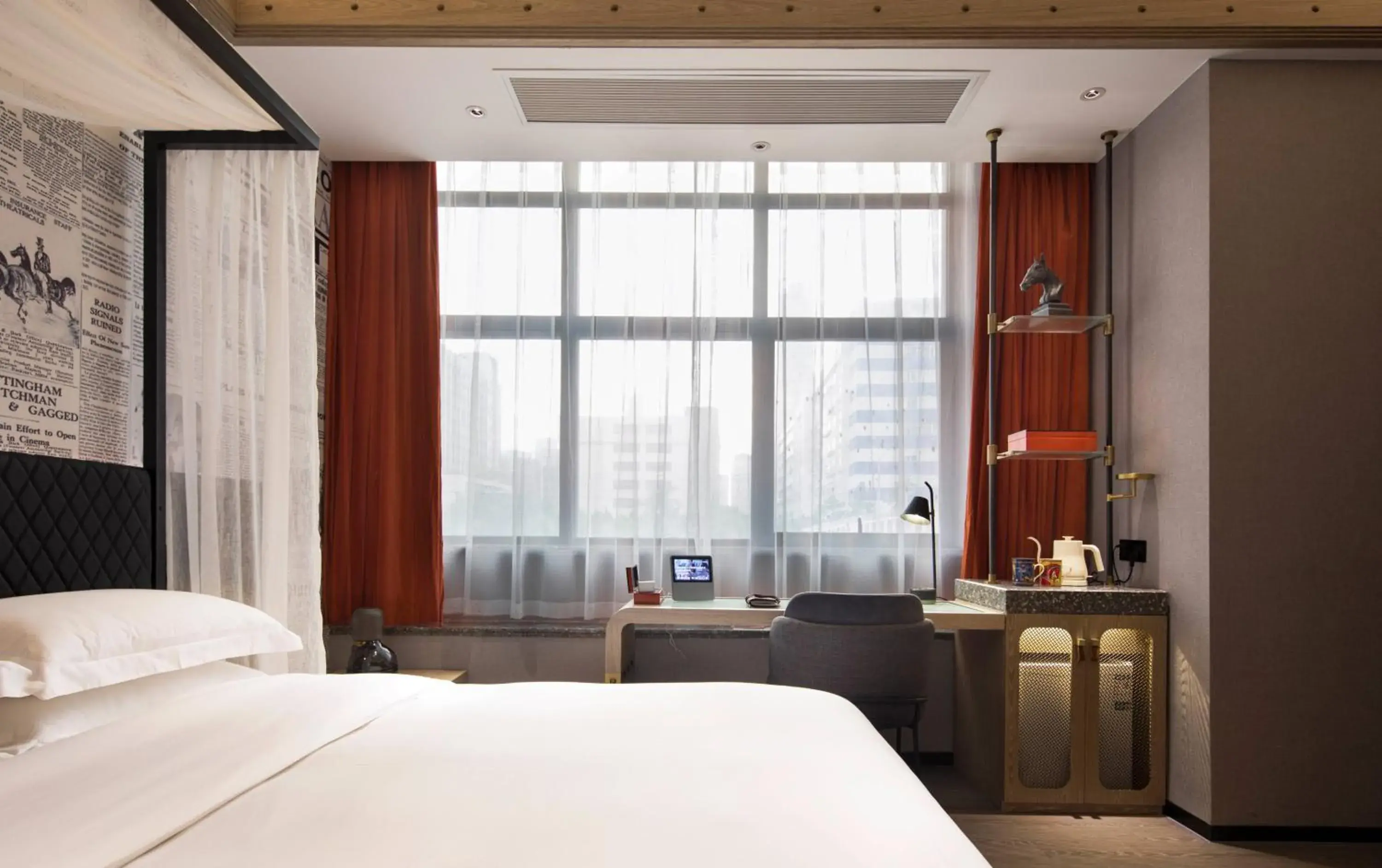 Photo of the whole room, Bed in Arthur Hotel Zhujiang New Town Guangzhou-Free Shuttle Bus to Exhibition Centre during Canton Fair Photo of the whole room, Bed in Arthur Hotel Zhujiang New Town Guangzhou-Free Shuttle Bus to Exhibition Centre during Canton Fair