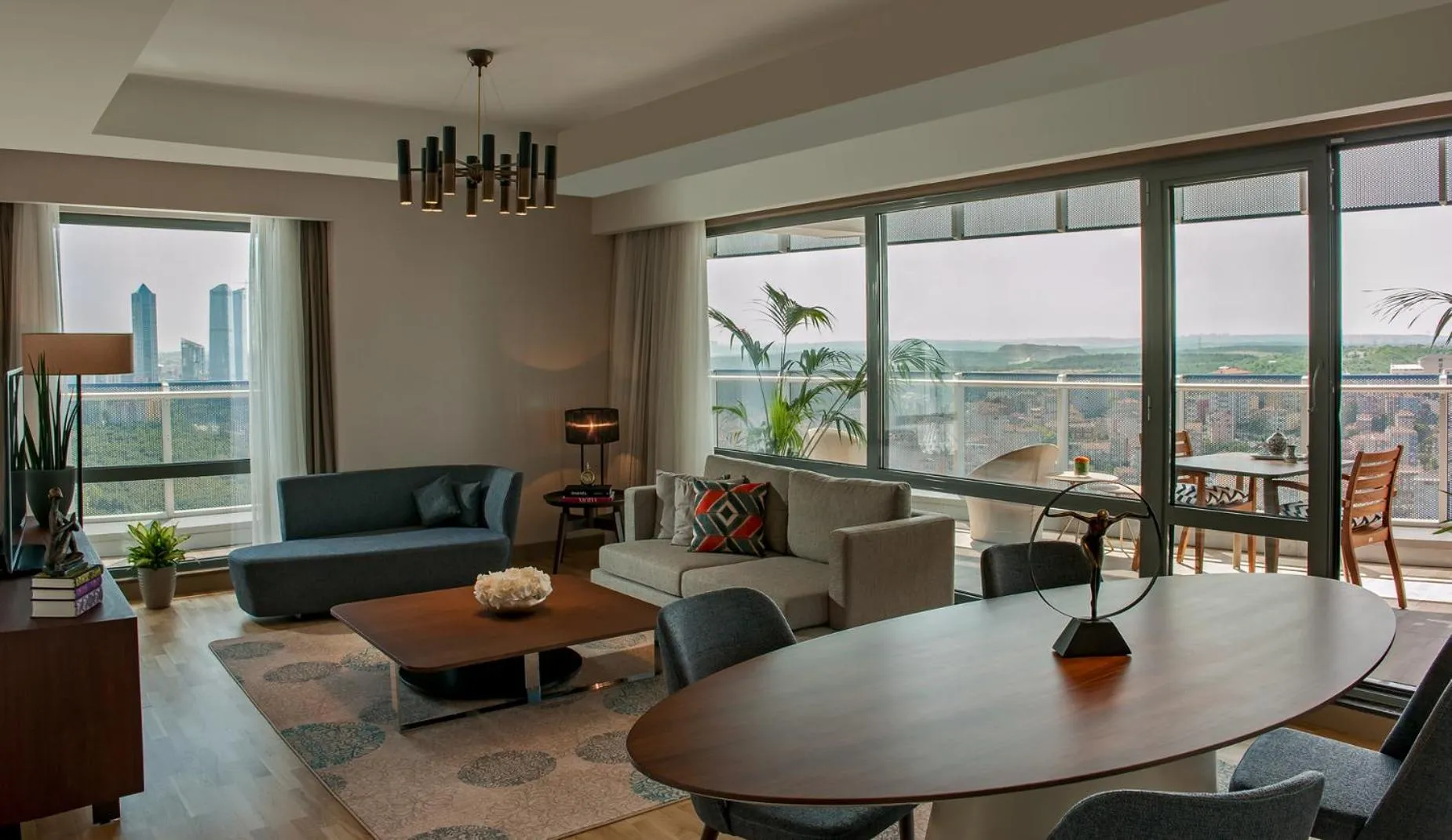 Living room in Somerset Maslak Istanbul