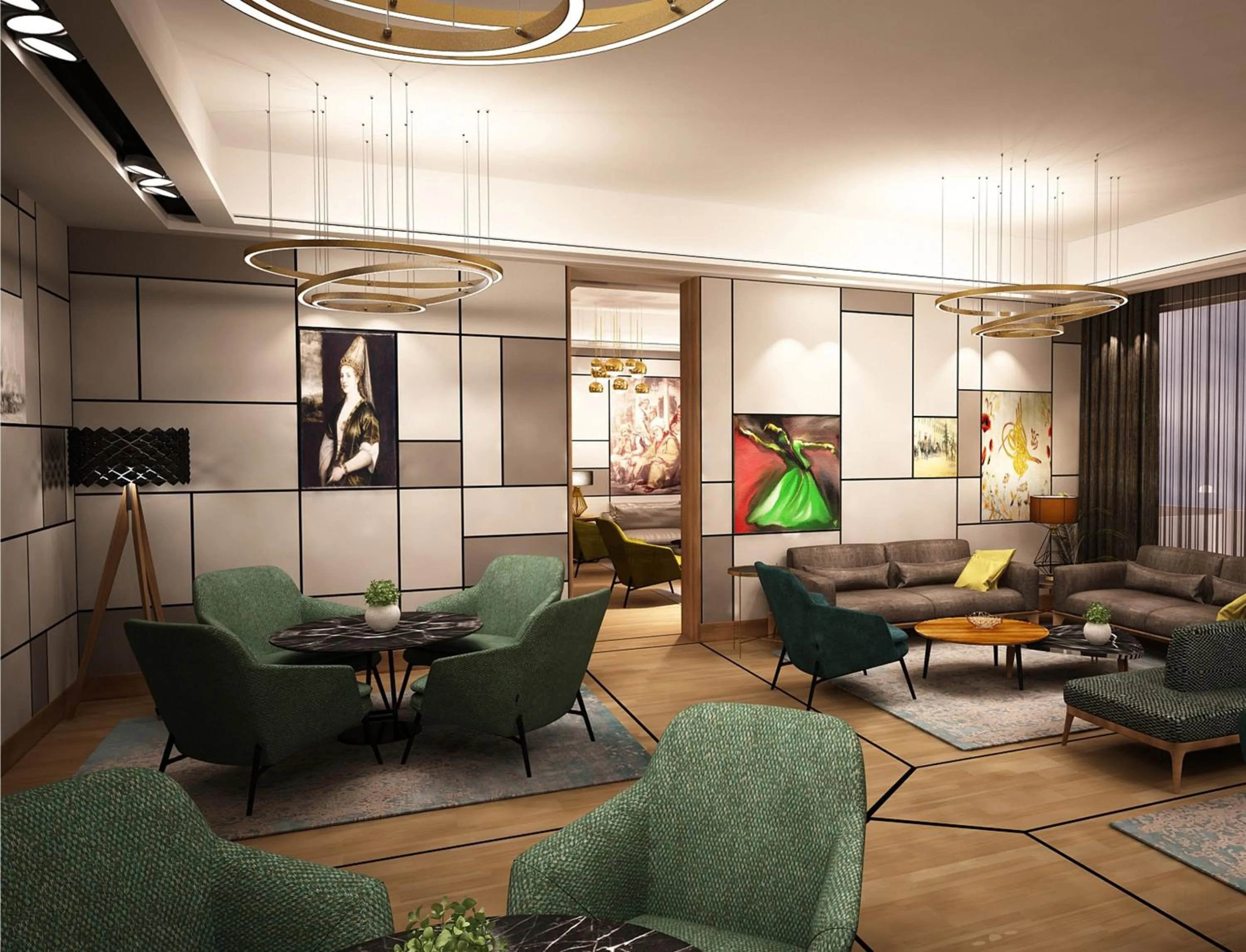 Lobby or reception in Somerset Maslak Istanbul