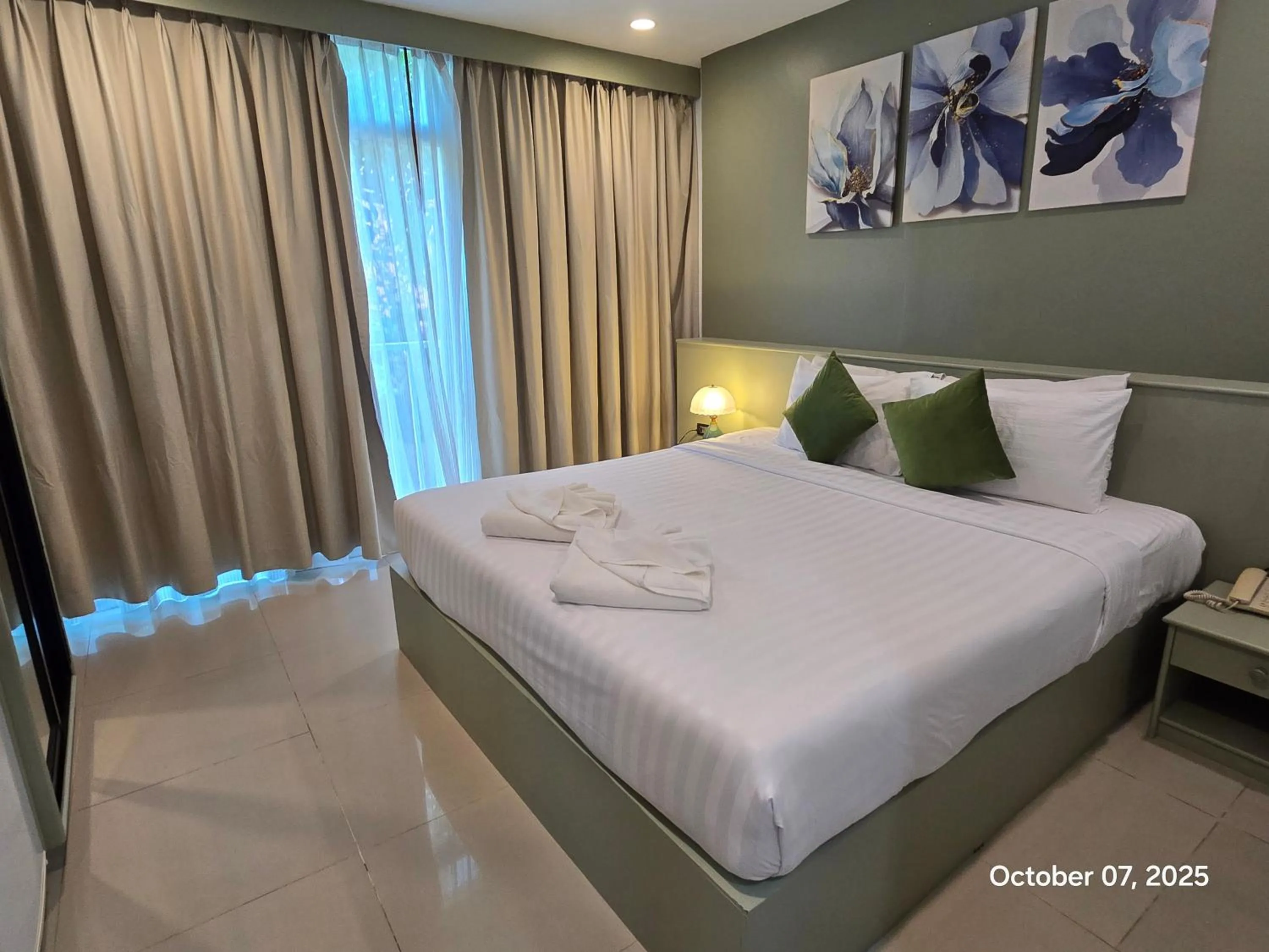 Bed in Modern Living Residence