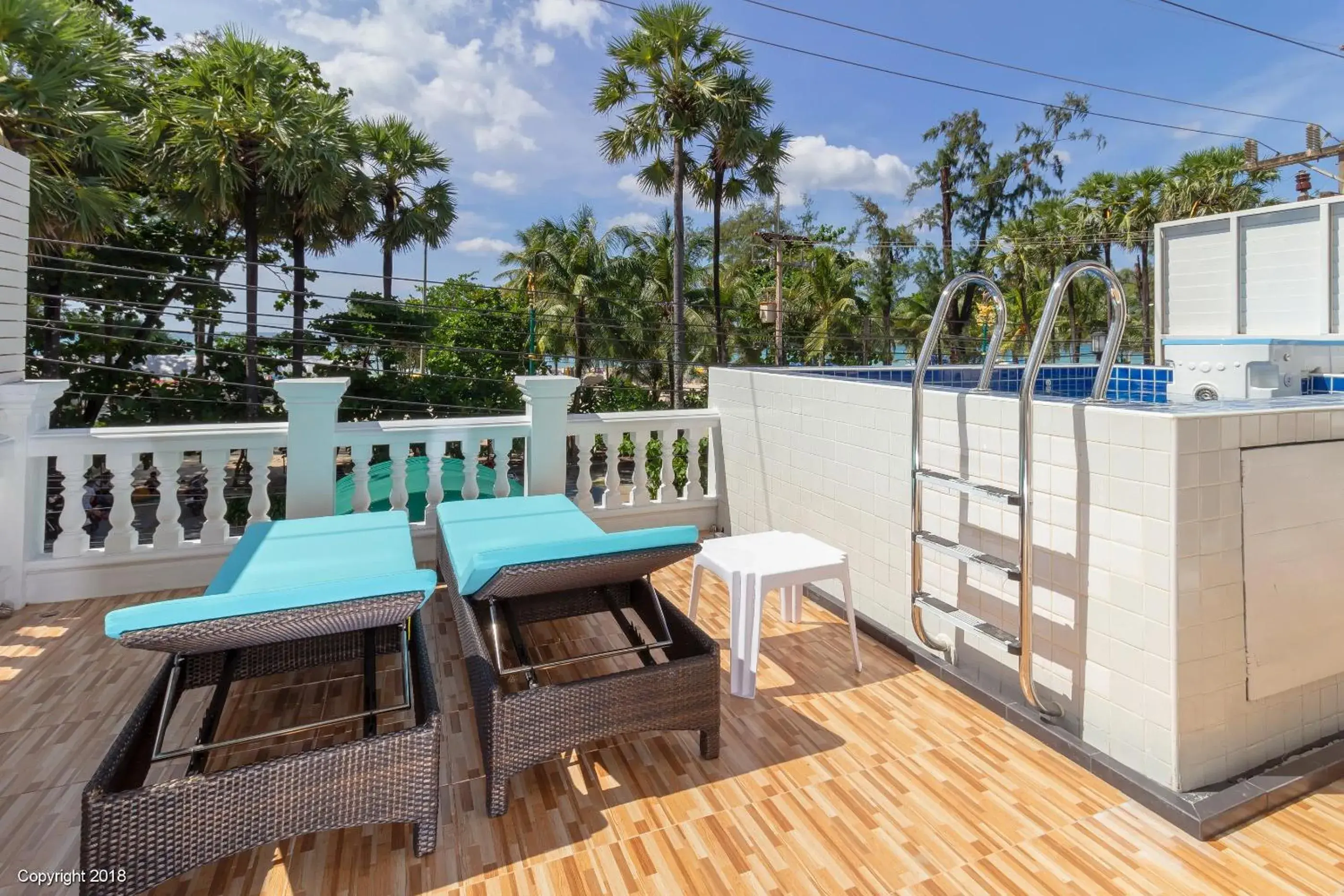 Balcony/Terrace in Modern Living Residence Balcony/Terrace in Modern Living Residence